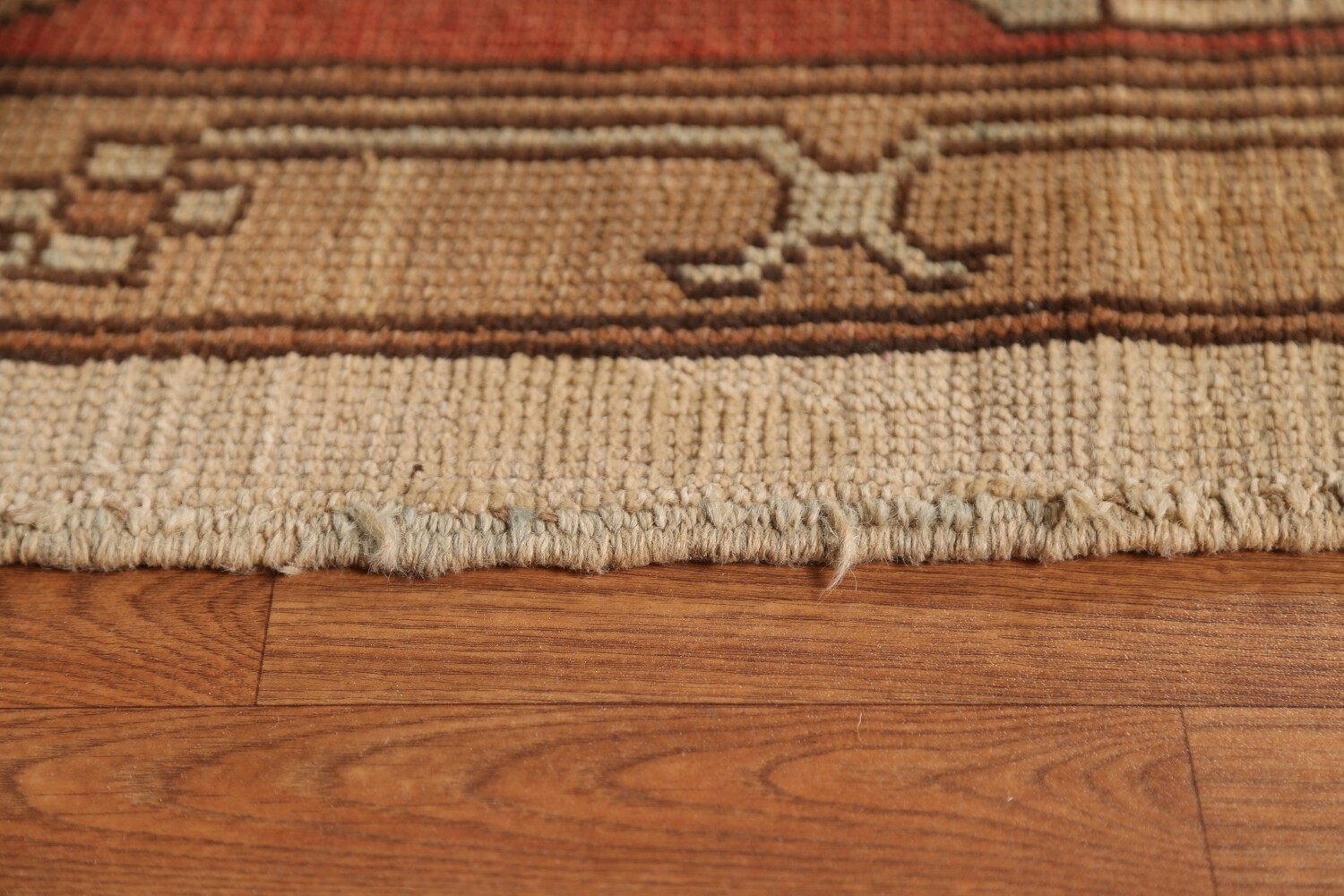Antique Vegetable Dye Oushak Turkish Large Rug 11x16