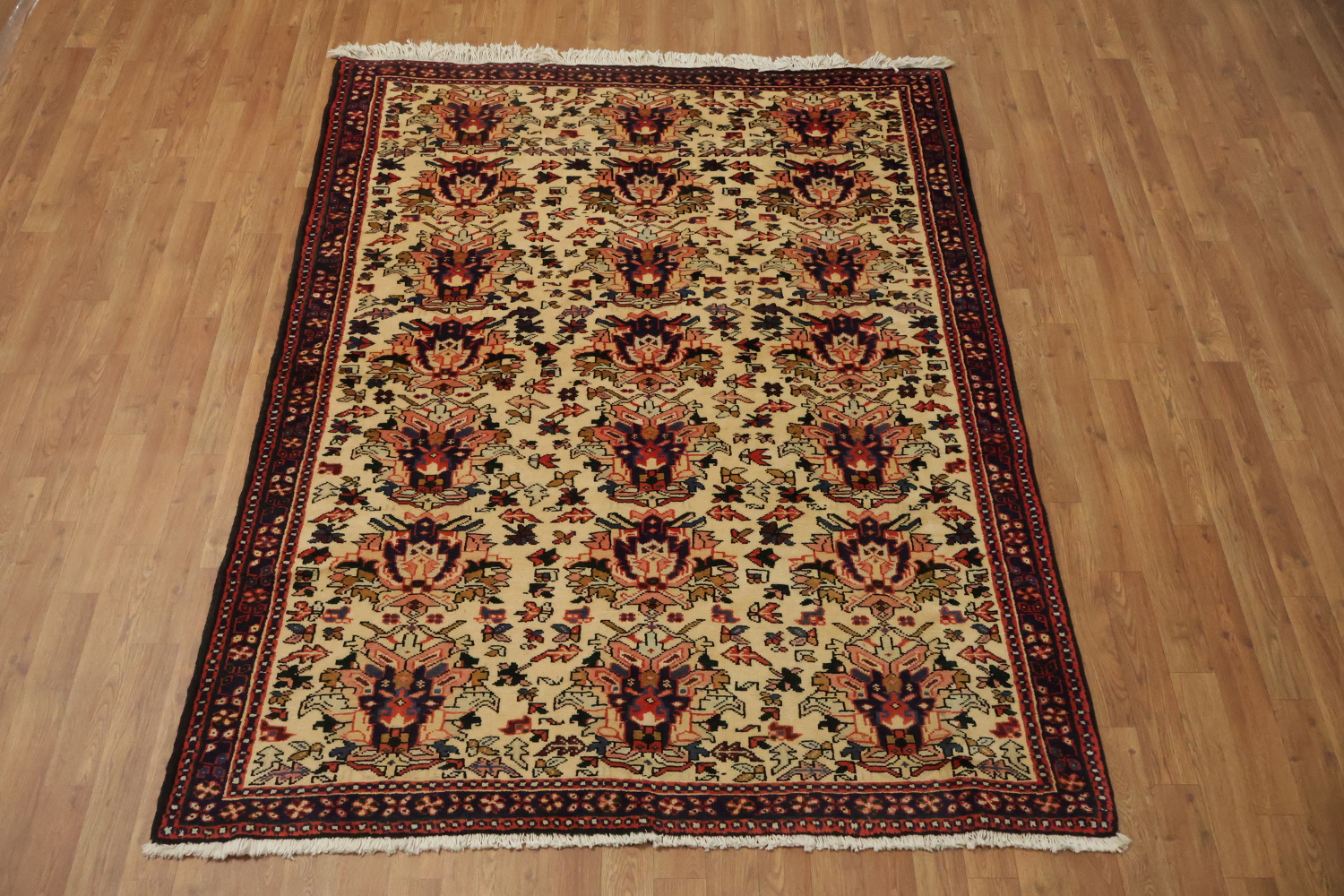 All-Over Gharajeh Persian Area Rug 5x6