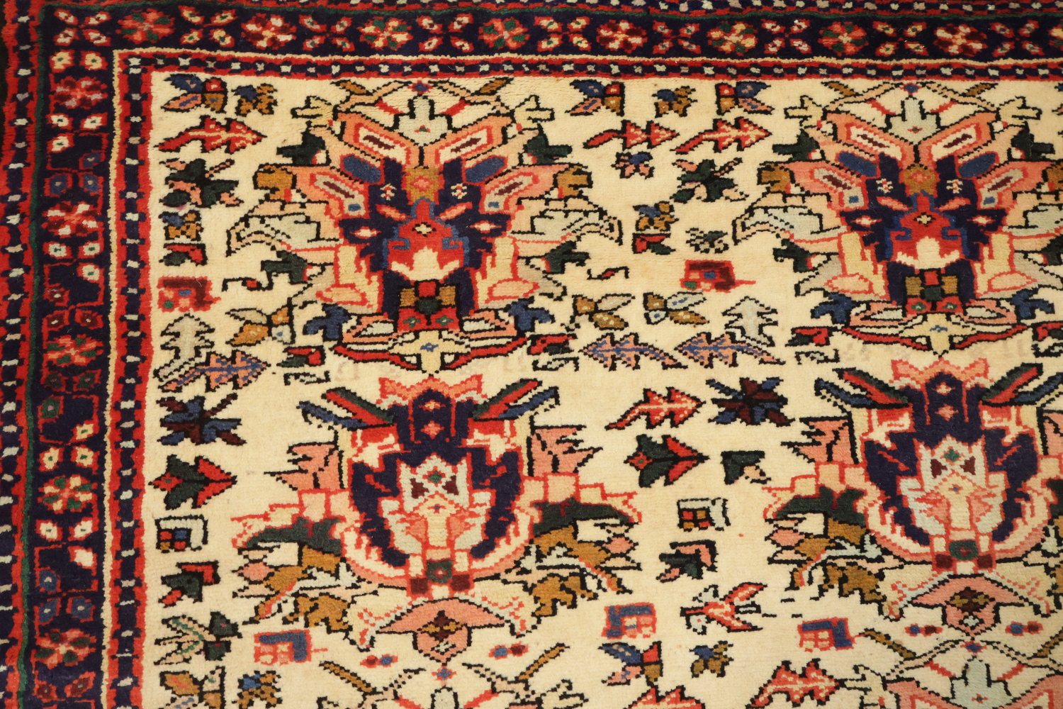 All-Over Gharajeh Persian Area Rug 5x6