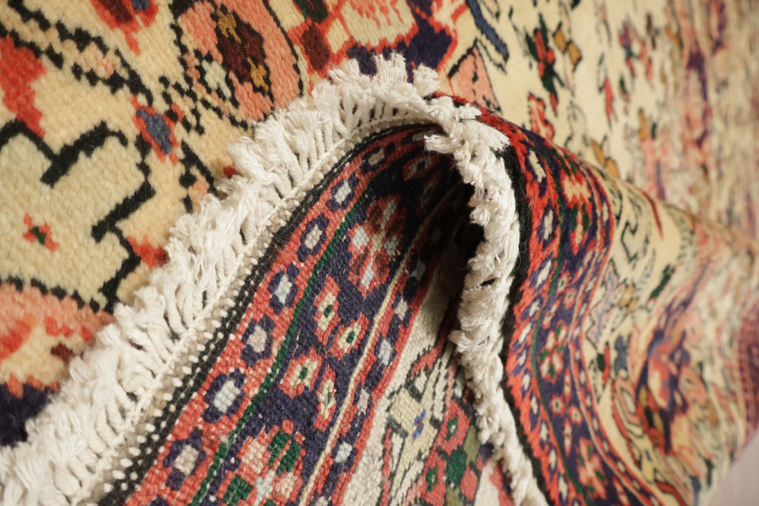 All-Over Gharajeh Persian Area Rug 5x6