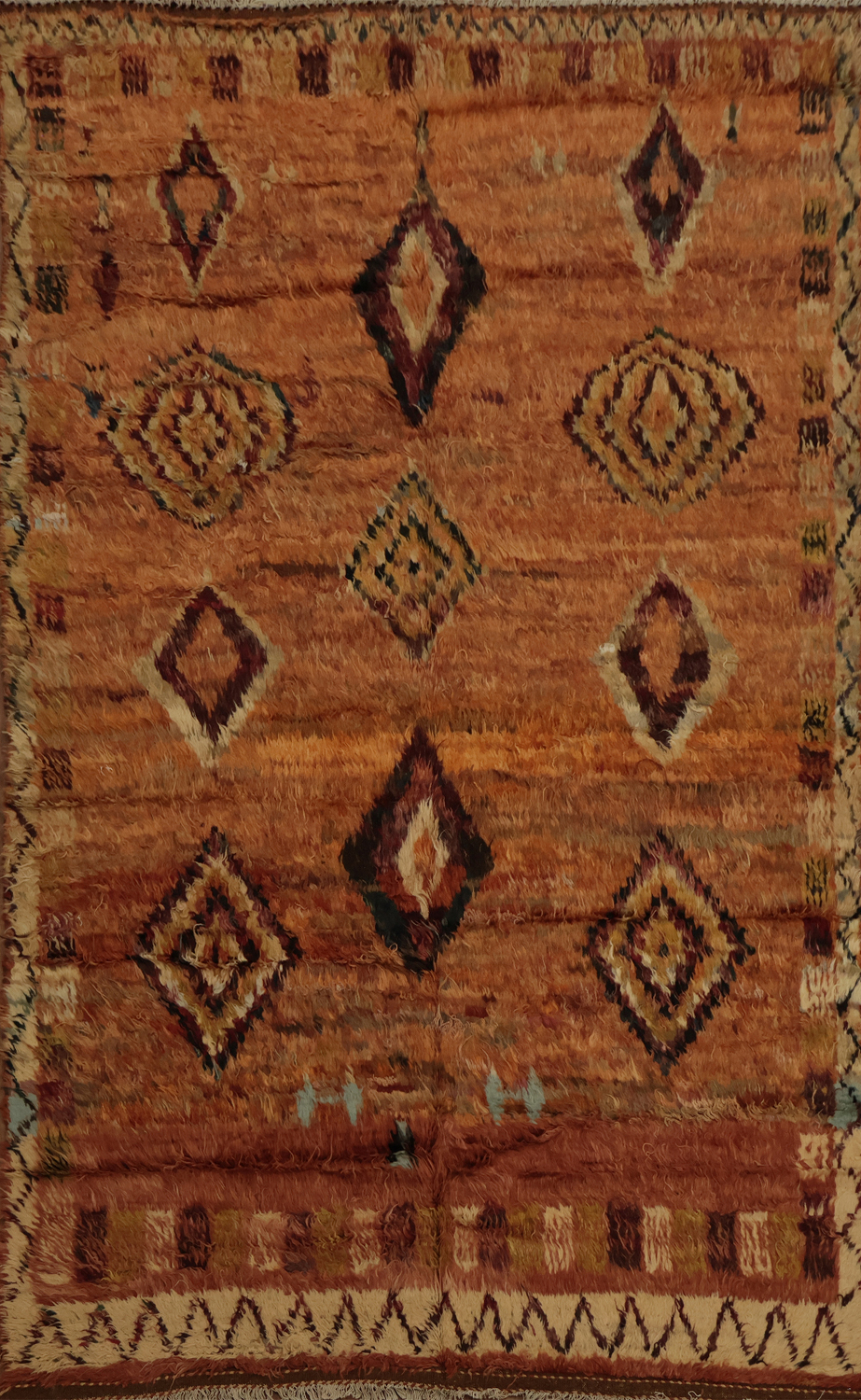 Tribal Moroccan Berber Area Rug 6x10