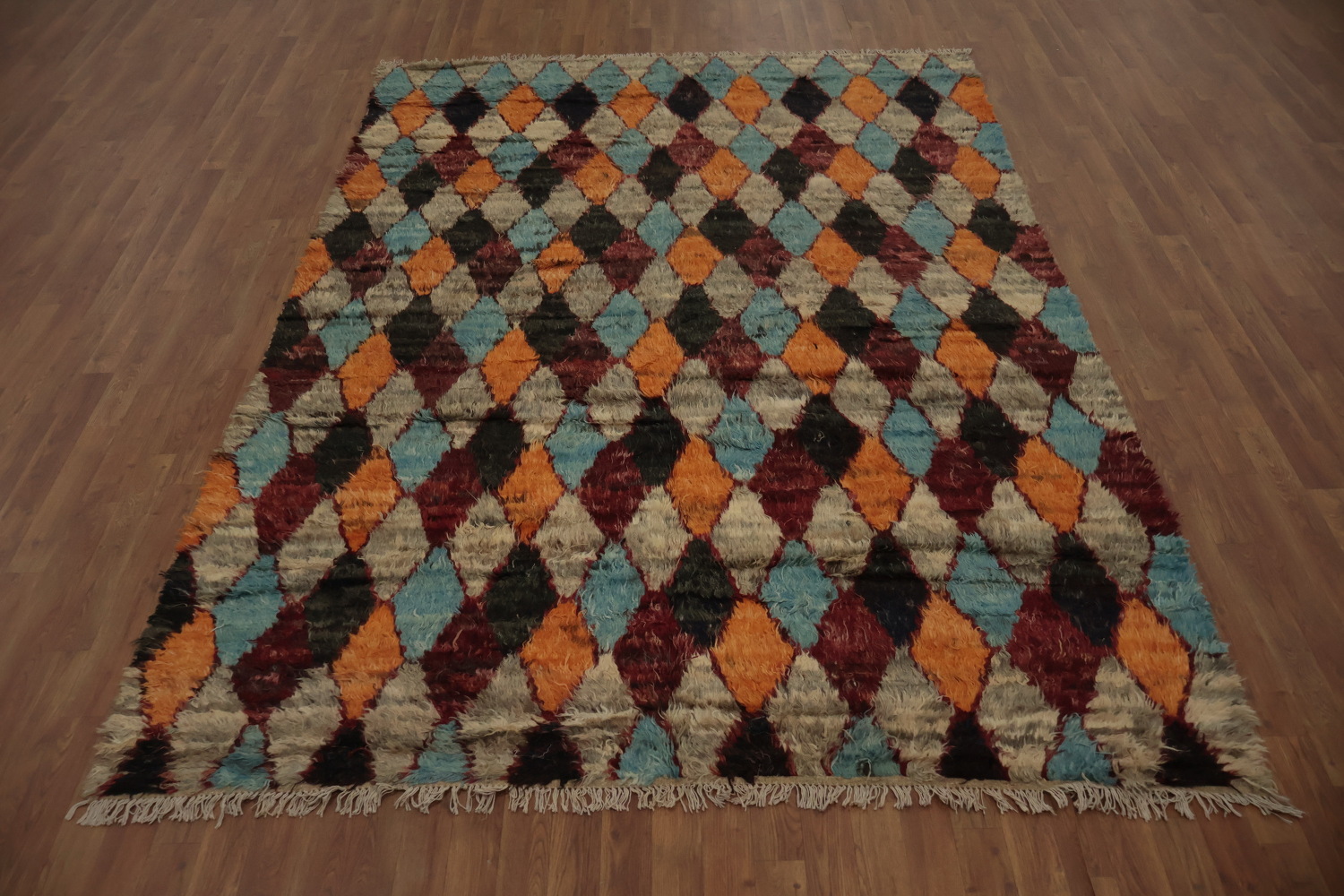 Trellis Moroccan Wool Area Rug 7x10