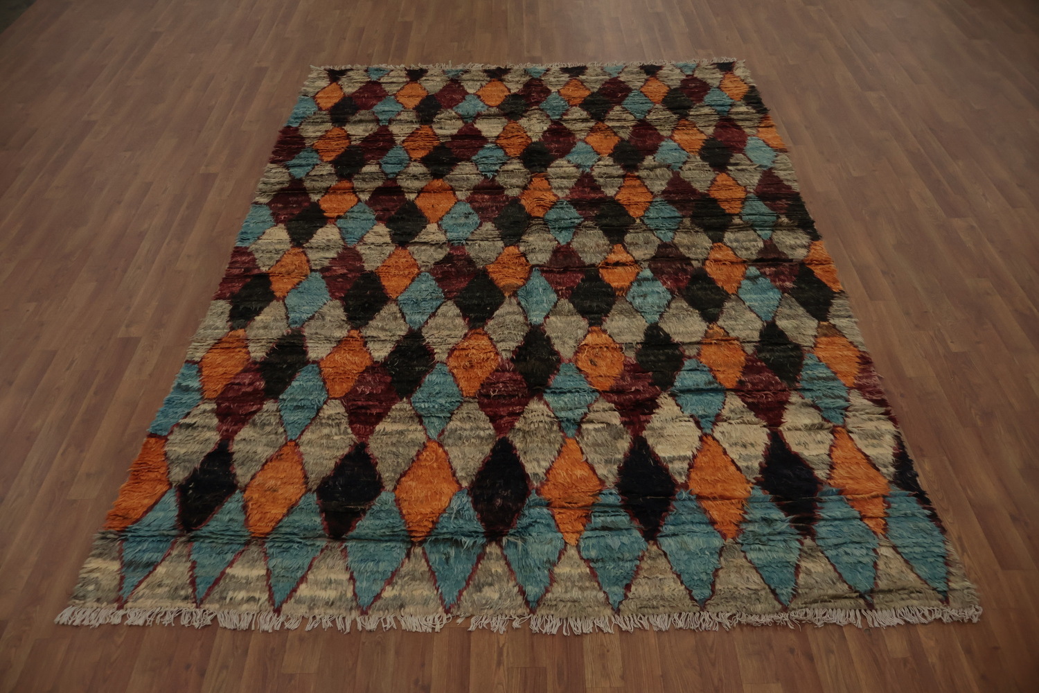Trellis Moroccan Wool Area Rug 7x10