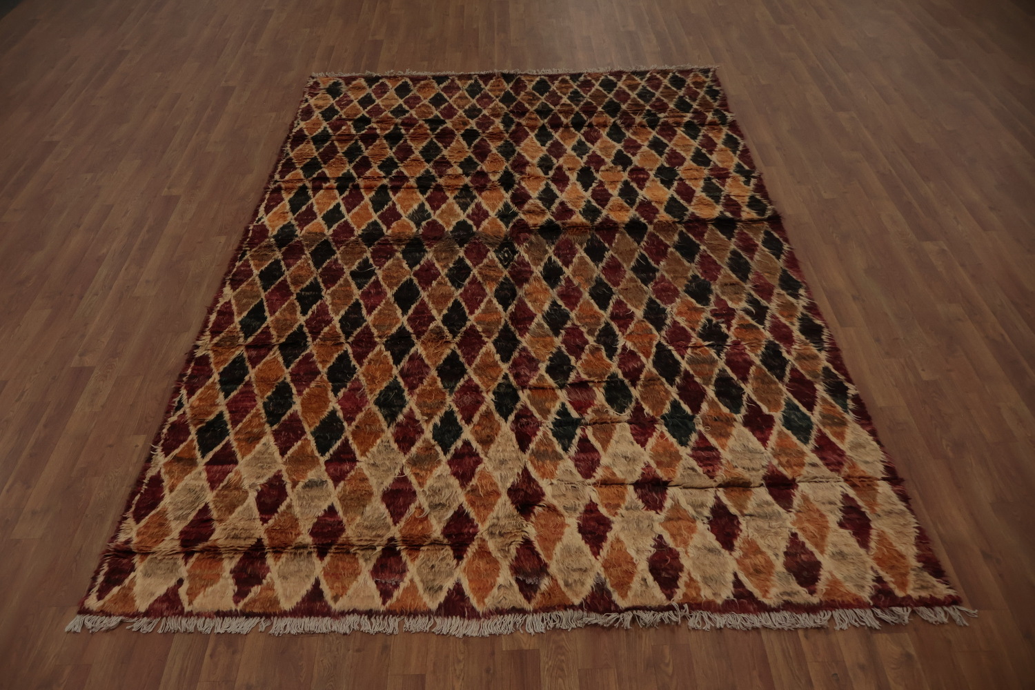 Elegant Trellis Moroccan Area Rug 6x10 for Timeless Interiors