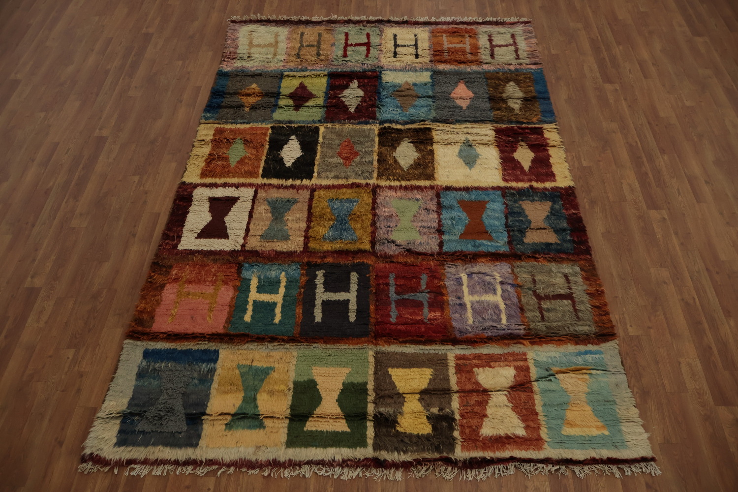 Geometric Moroccan Berber Area Rug 6x10