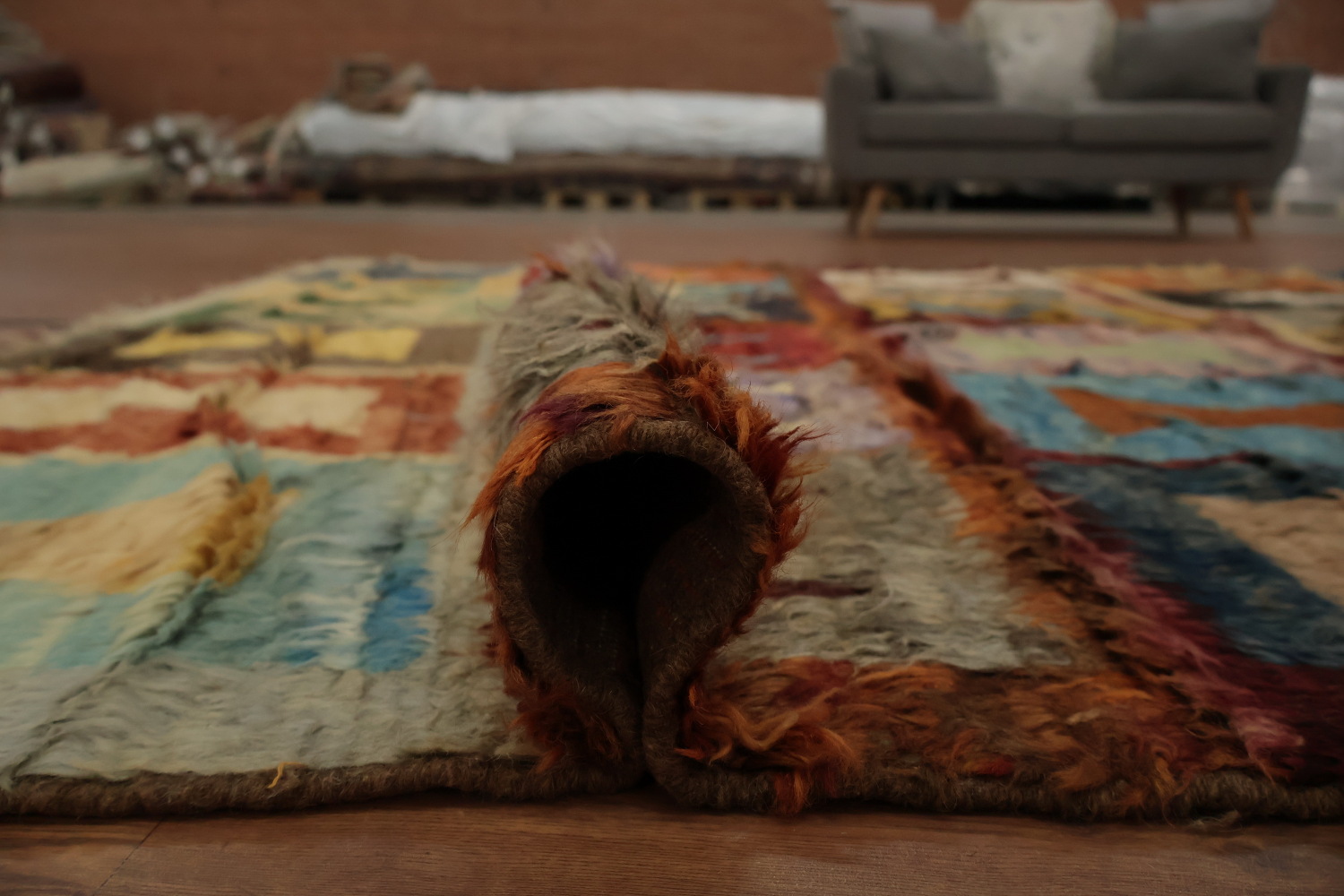 Geometric Moroccan Berber Area Rug 6x10