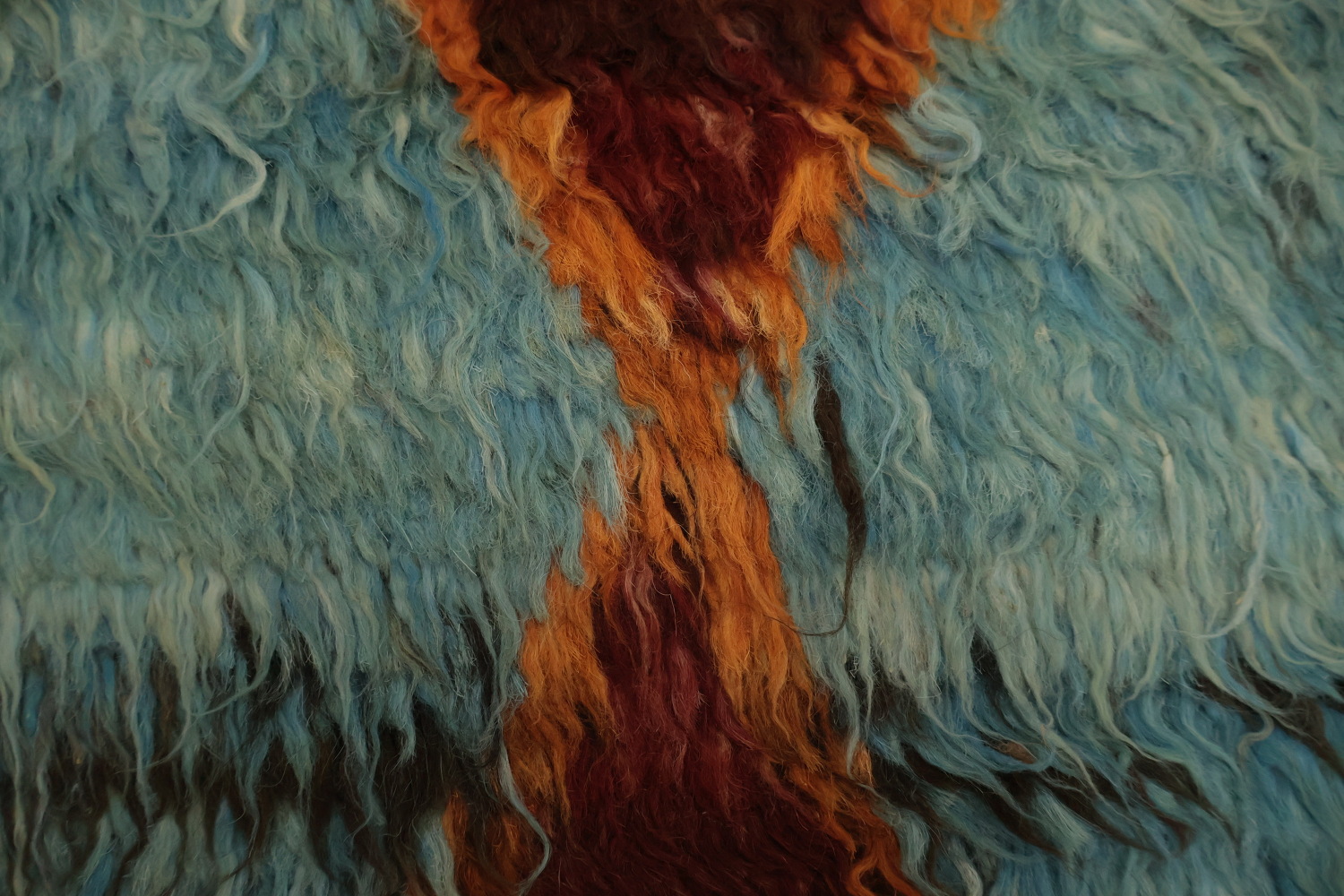Warm Toned Berber Moroccan Area Rug 7x10 with Intricate Details
