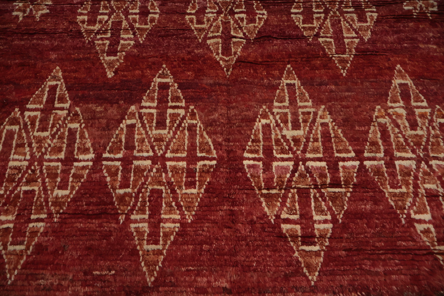 Geometric Moroccan Wool Area Rug 7x10