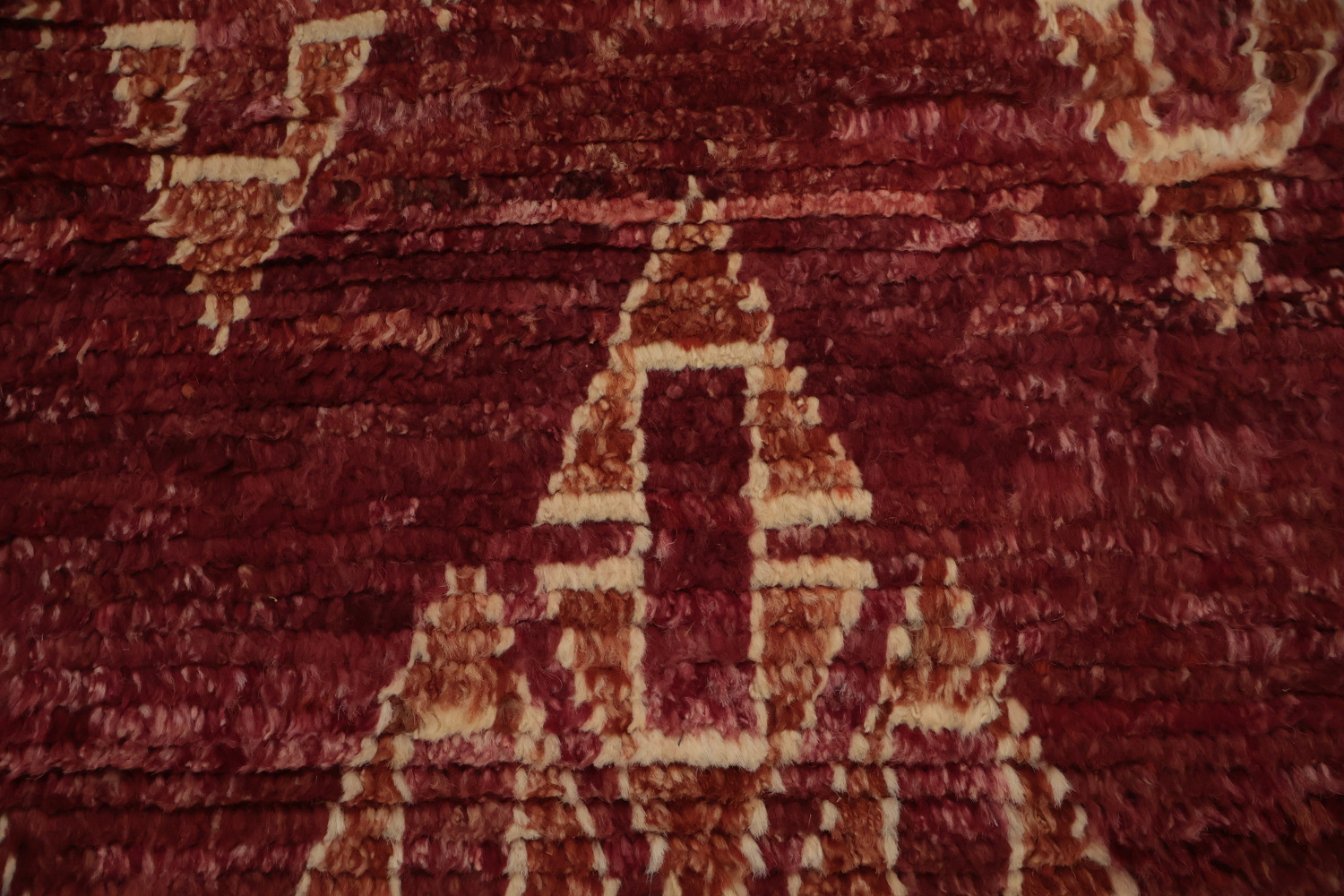Geometric Moroccan Wool Area Rug 7x10