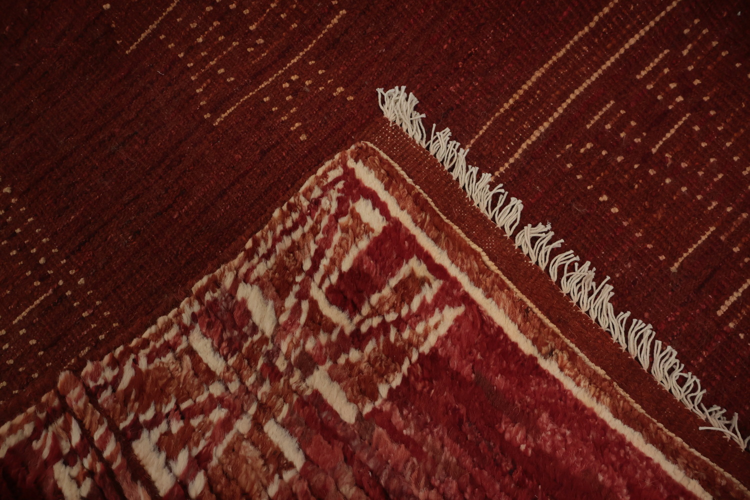 Geometric Moroccan Wool Area Rug 7x10