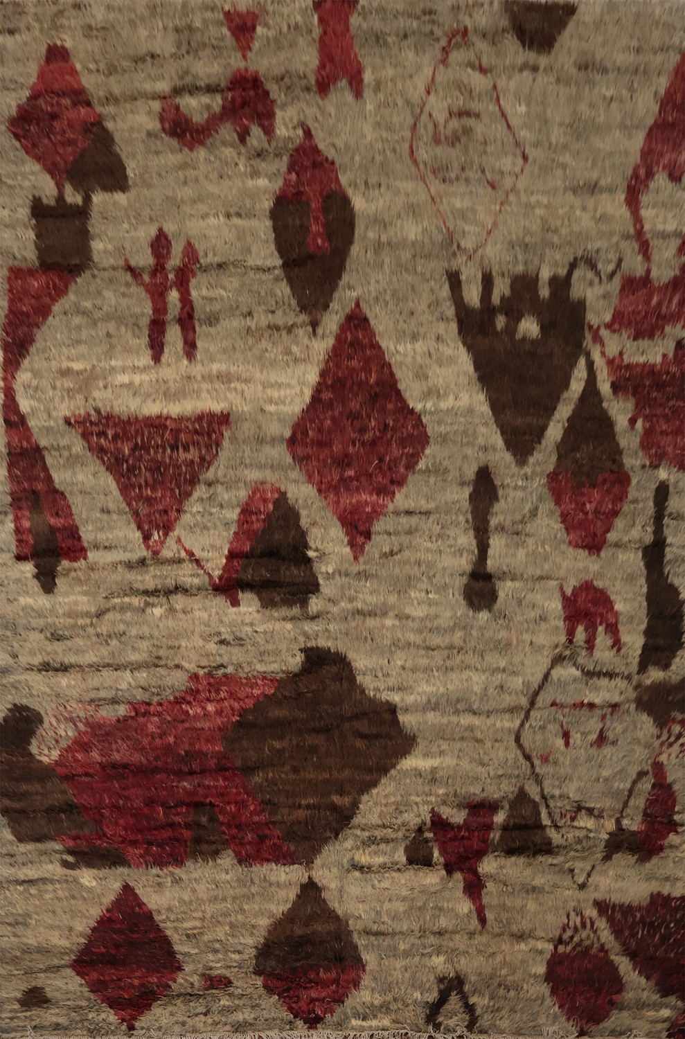 Luxurious Moroccan Large Area Rug 10x14 in Warm Color Palette