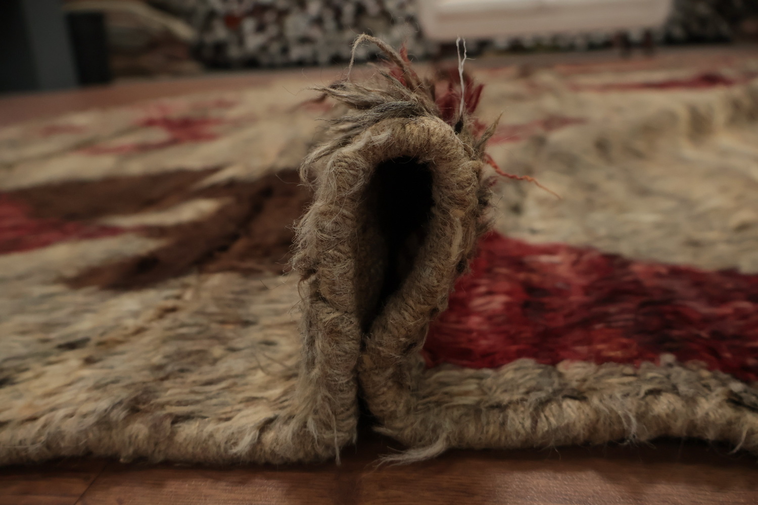 Luxurious Moroccan Large Area Rug 10x14 in Warm Color Palette