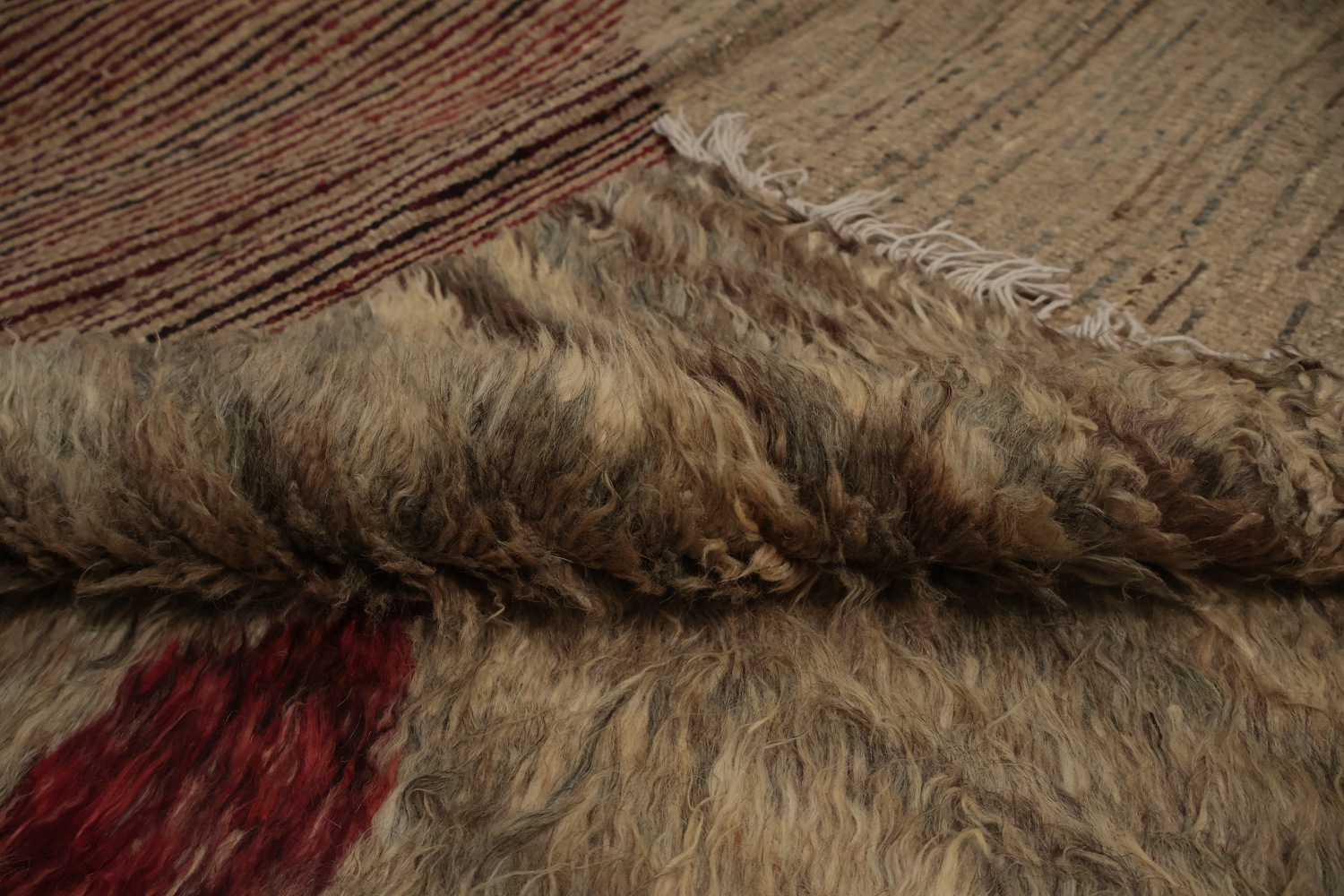 Luxurious Moroccan Large Area Rug 10x14 in Warm Color Palette
