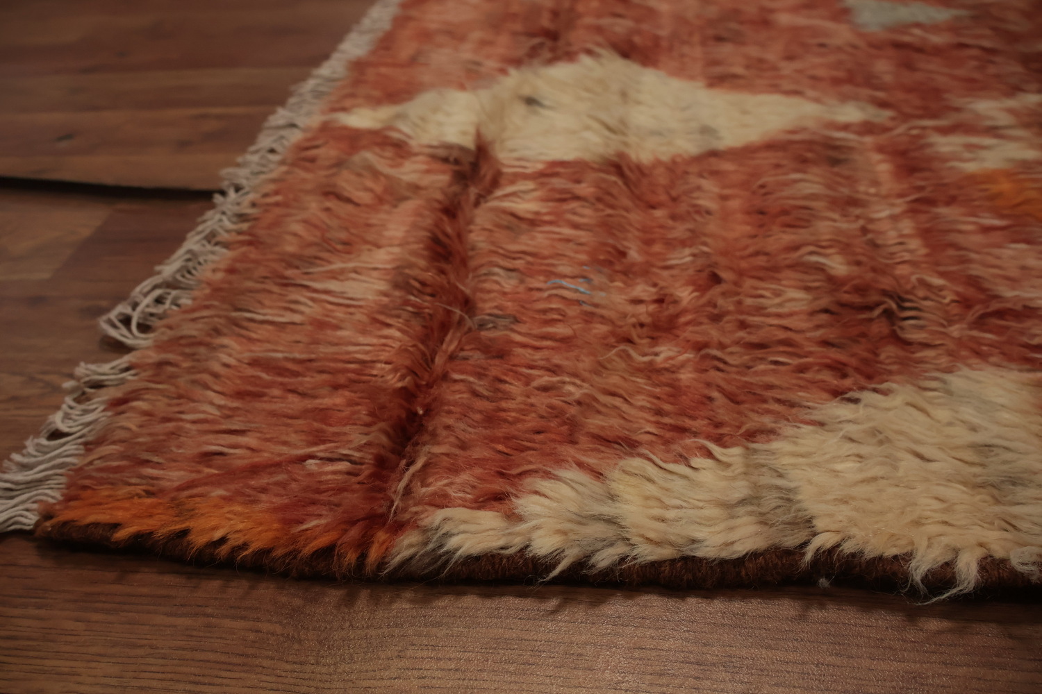 Artistic Decor Moroccan Area Rug 7x9 in Earthy Orange Shades