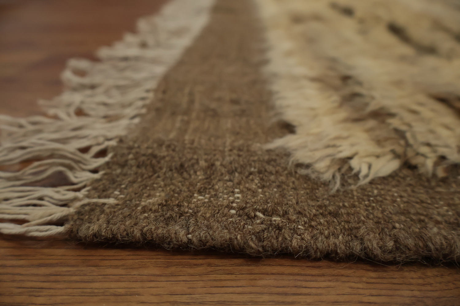 Neutral Tones Cozy and Textural Moroccan Oriental Area Rug 6x8