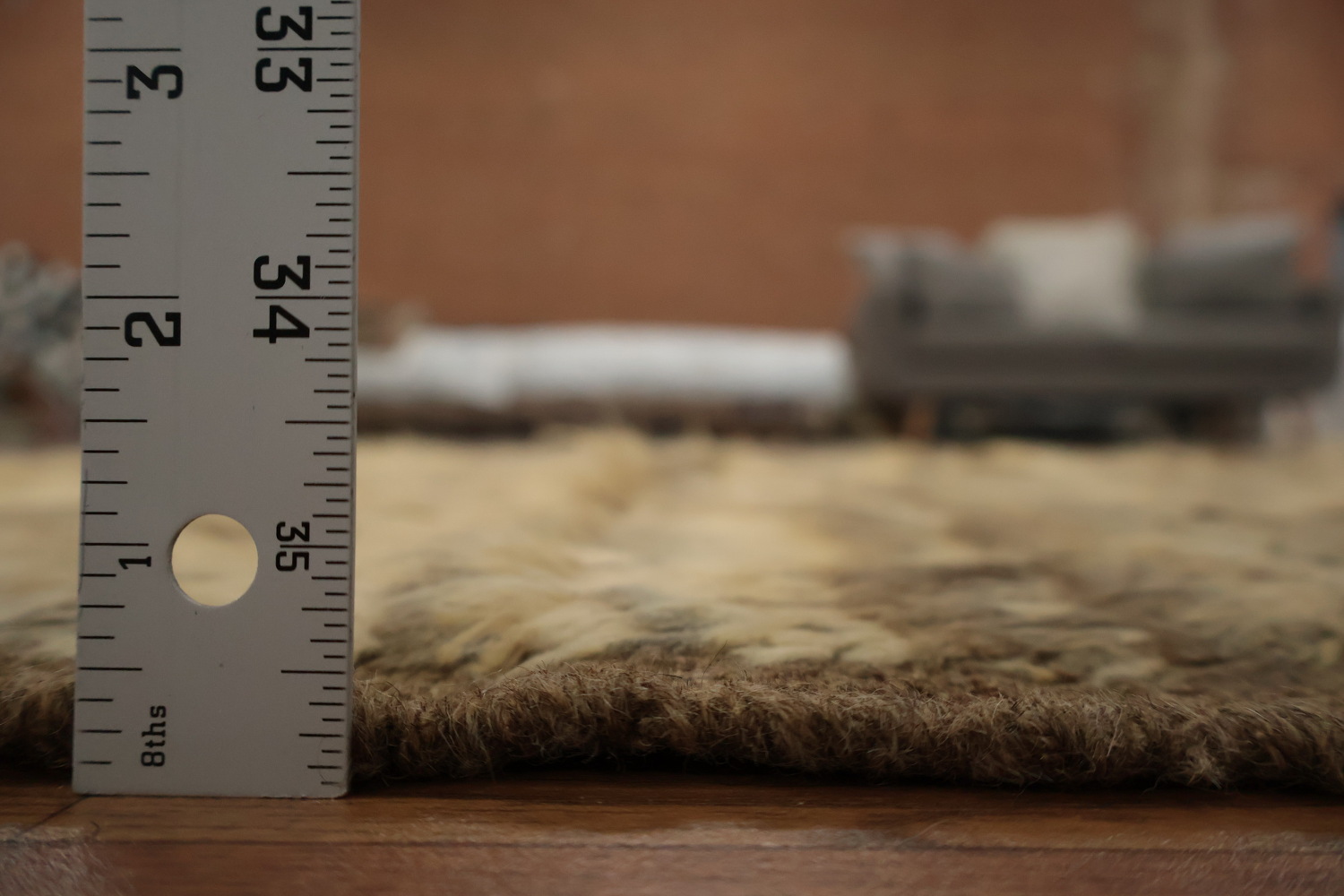 Neutral Tones Cozy and Textural Moroccan Oriental Area Rug 6x8