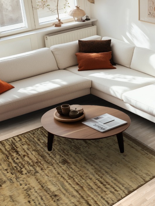 Neutral Tones Cozy and Textural Moroccan Oriental Area Rug 6x8