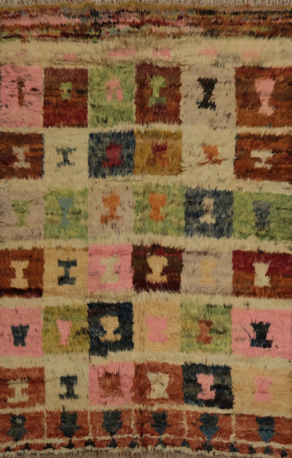 Handmade Moroccan Oriental Area Rug 5x8