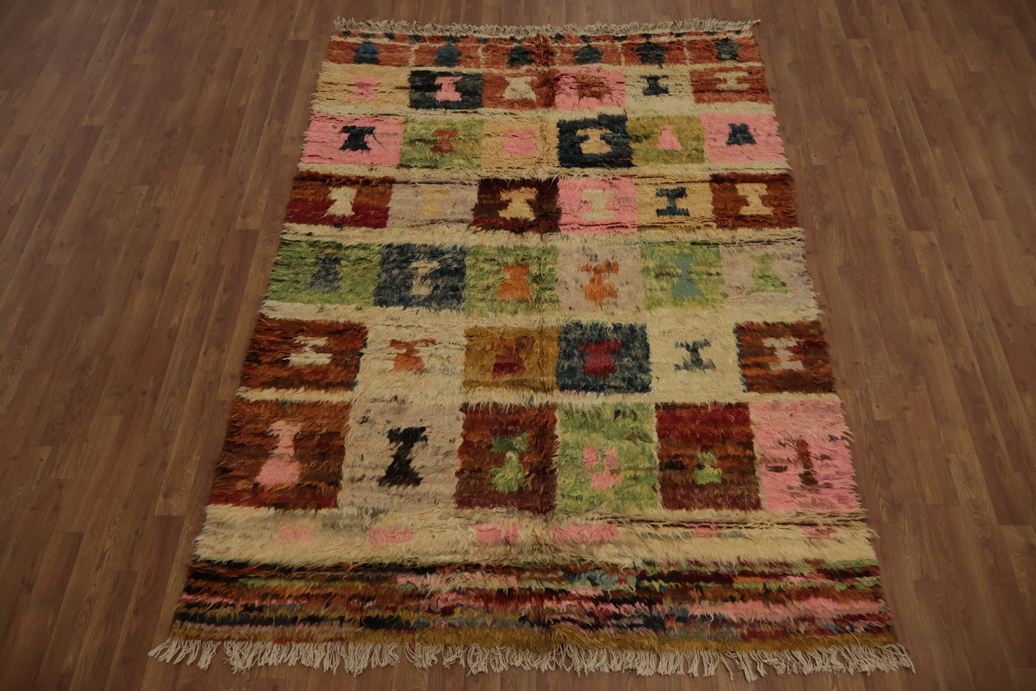 Handmade Moroccan Oriental Area Rug 5x8