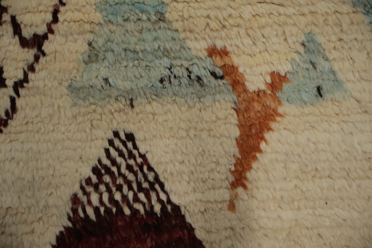 Rustic Moroccan Area Rug 6x9 with Earthy Tones and Tribal Designs