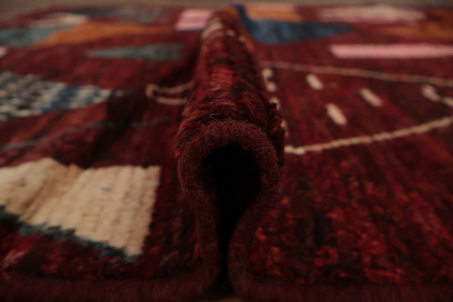 Cozy Moroccan Area Rug 7x10 with Unique Geometric Tribal Design