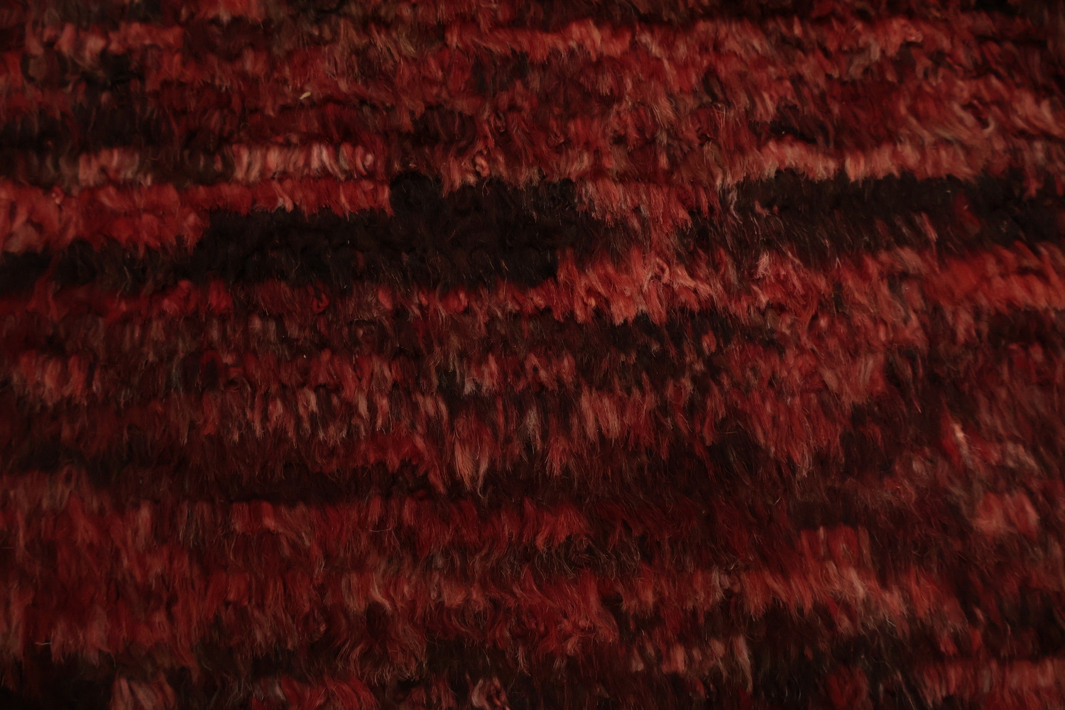 Striped Red Moroccan Oriental Area Rug 6x8