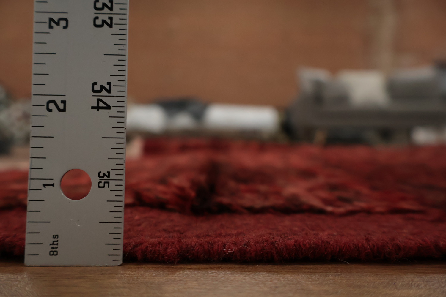 Striped Red Moroccan Oriental Area Rug 6x8