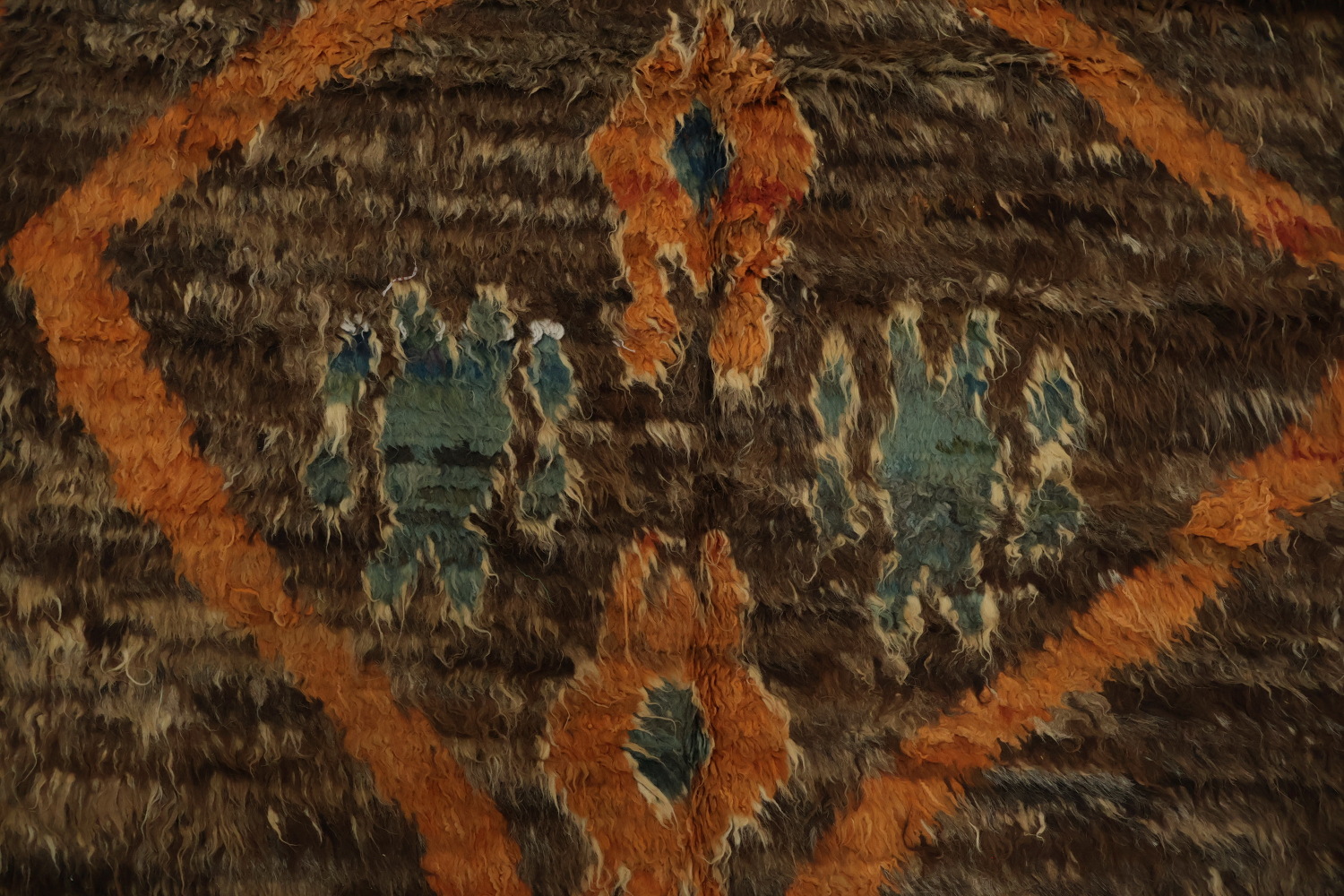 Moroccan Berber Area Rug 7x10 with Distinct Geometric Patterns