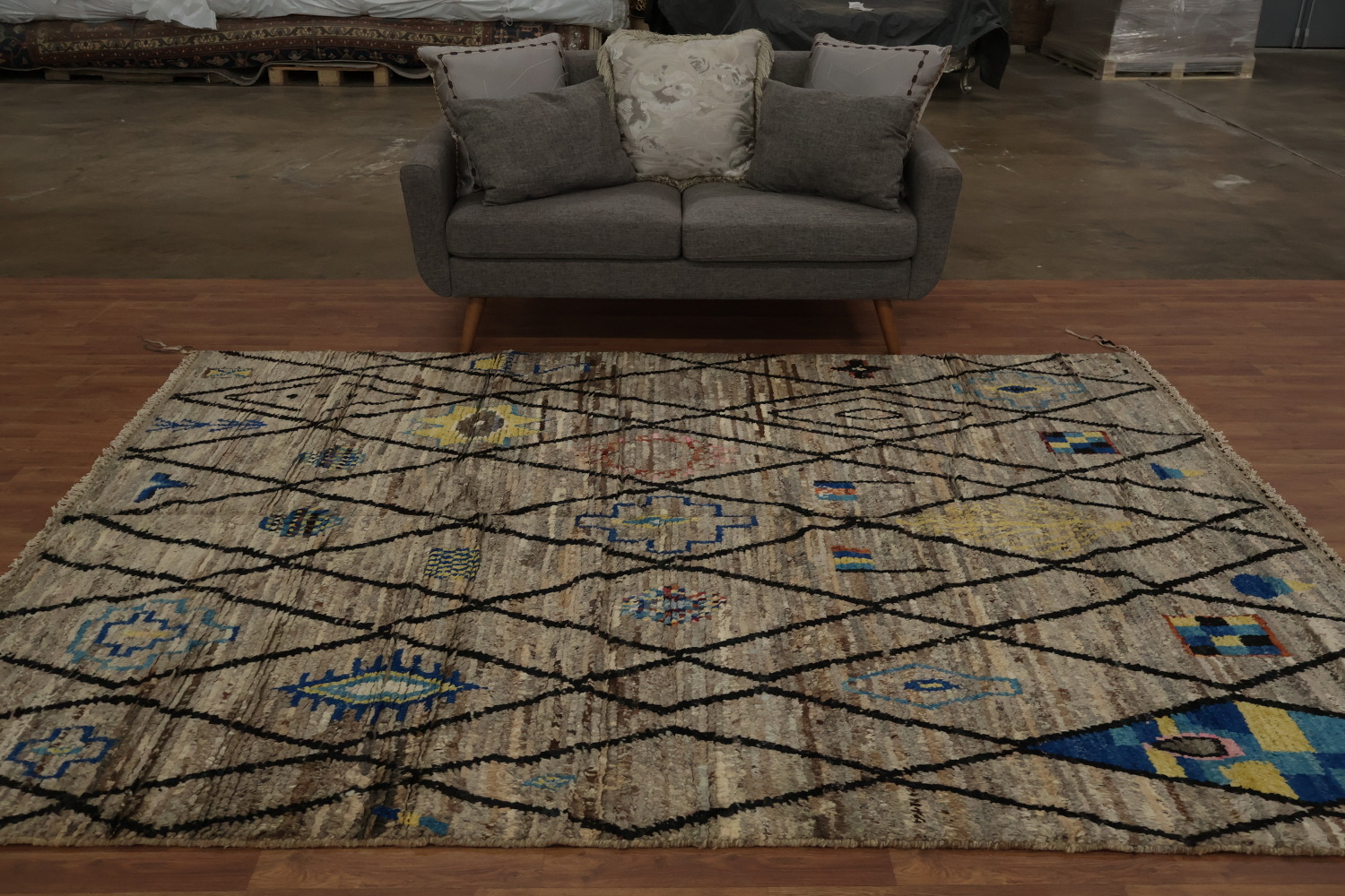 Handmade Moroccan Area Rug 7x10