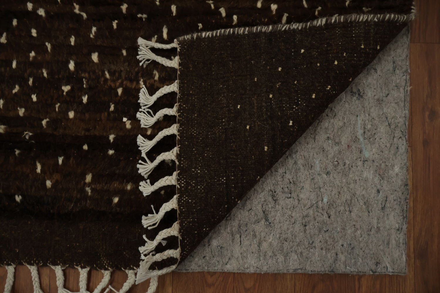 Brown Wool Moroccan Oriental Area Rug 6x8