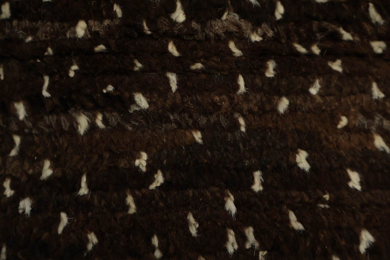 Brown Wool Moroccan Oriental Area Rug 6x8