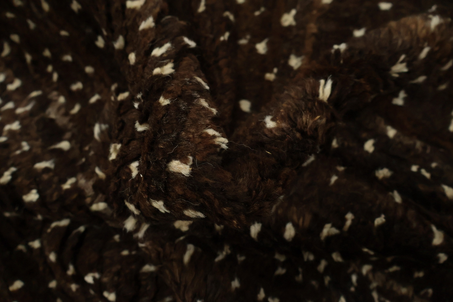 Brown Wool Moroccan Oriental Area Rug 6x8