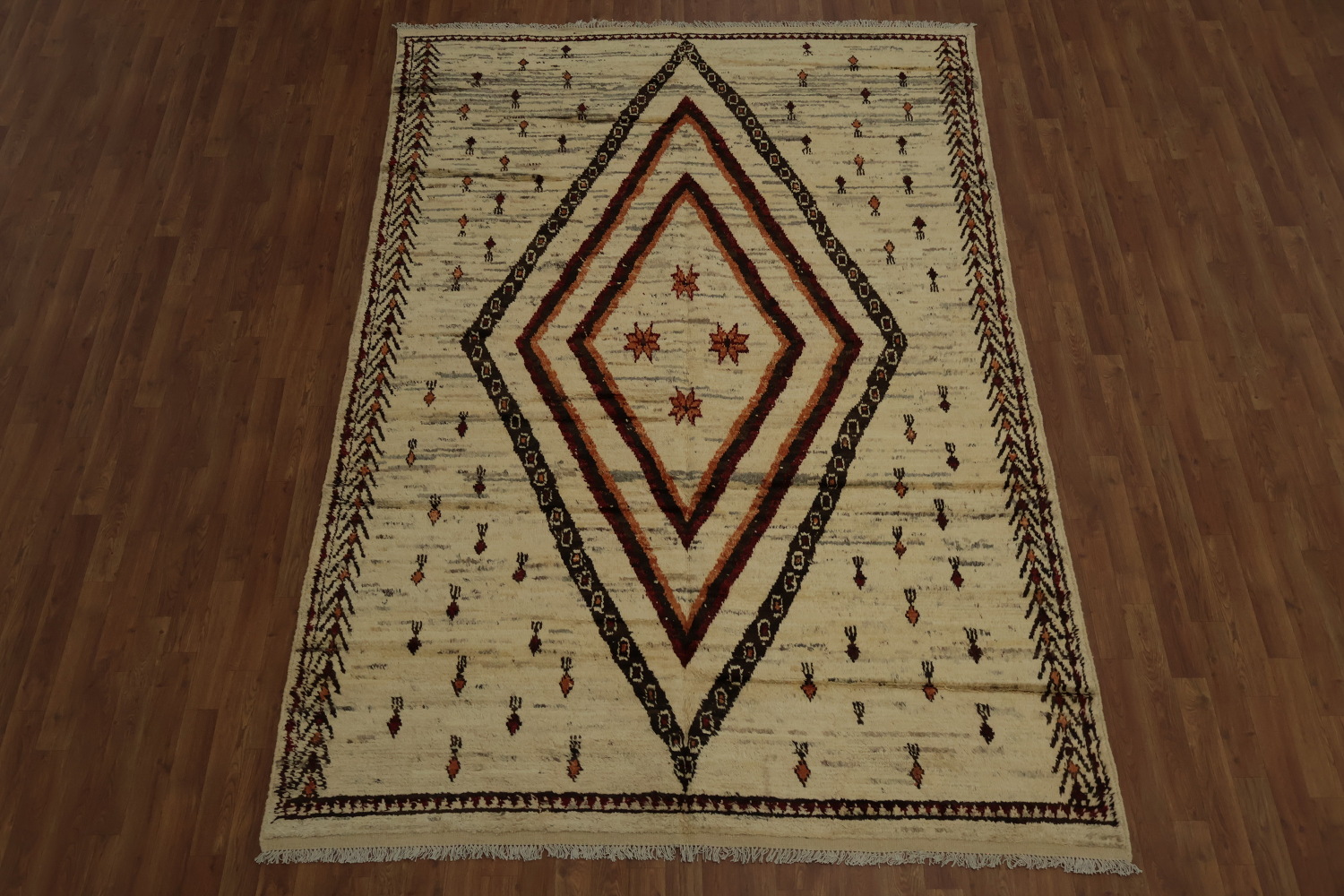 Tribal Moroccan Handmade Area Rug 6x10
