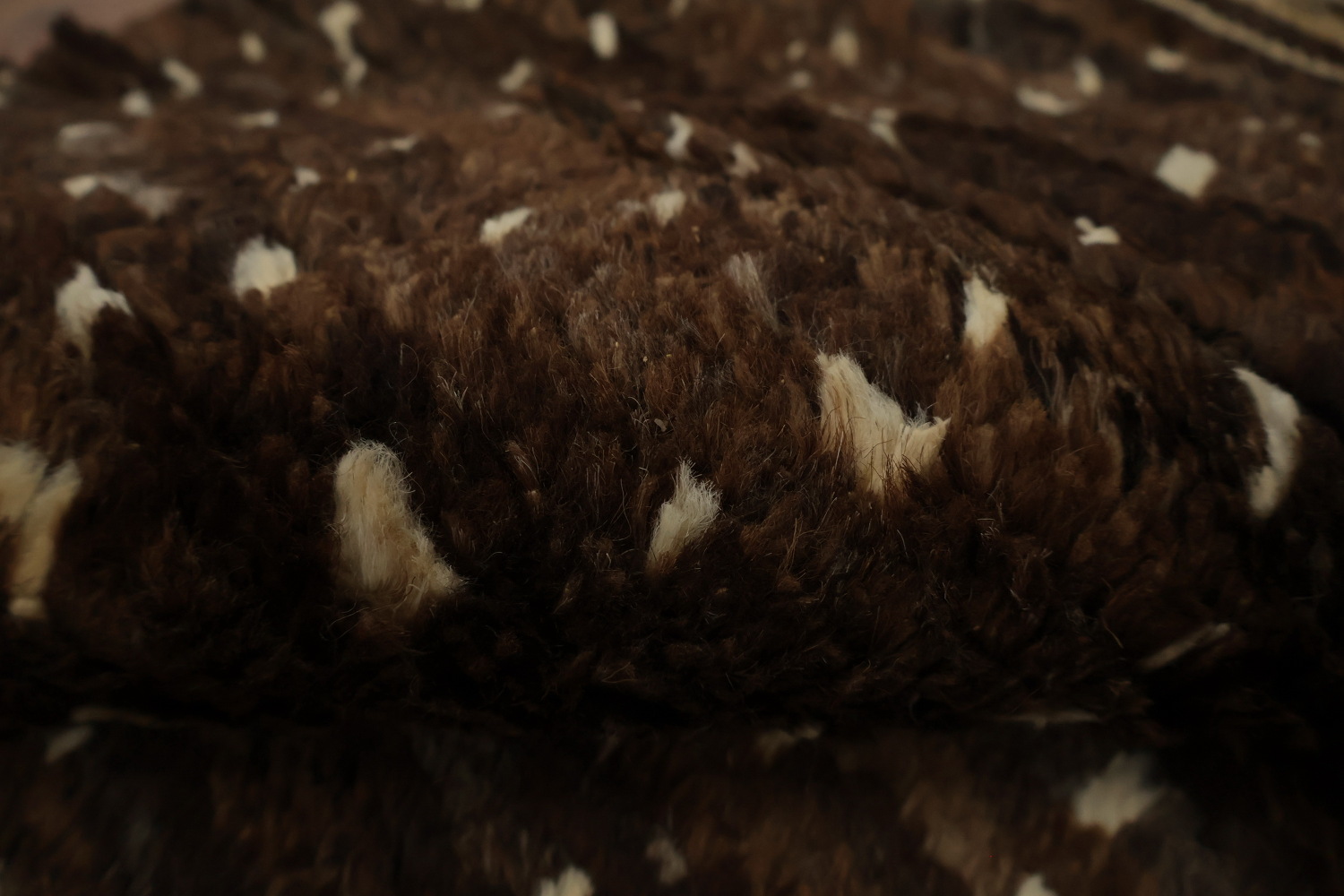 Premium Dark Brown Moroccan Area Rug 6x8 Offers Elegance and Warmth