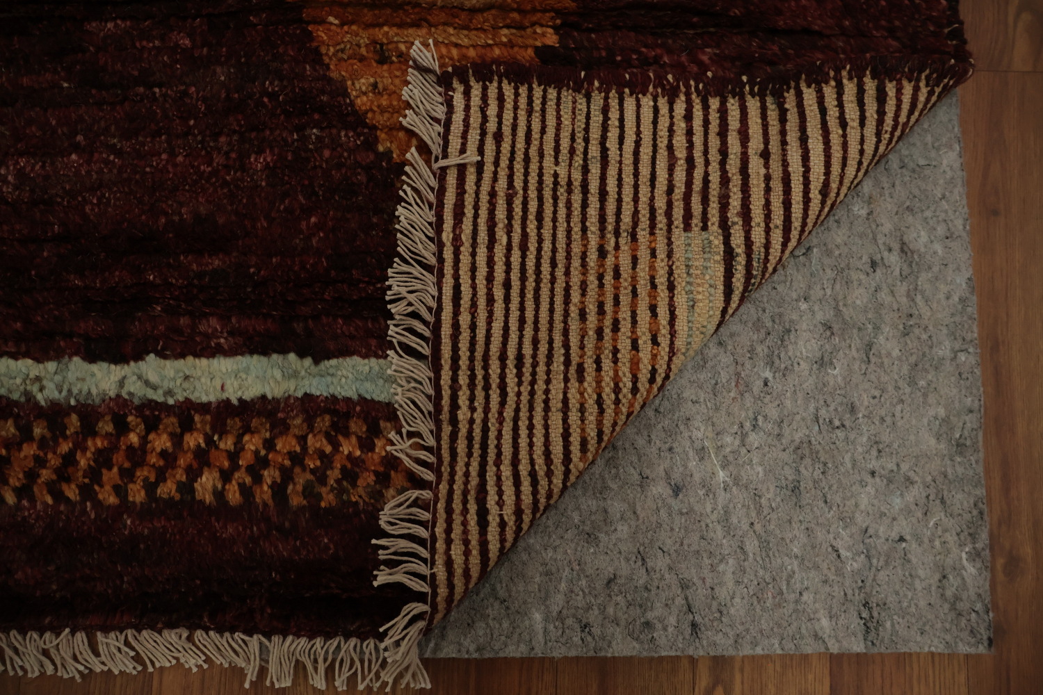 Artistic Moroccan Wool Area Rug 5x7 with Unique Colorful Geometry