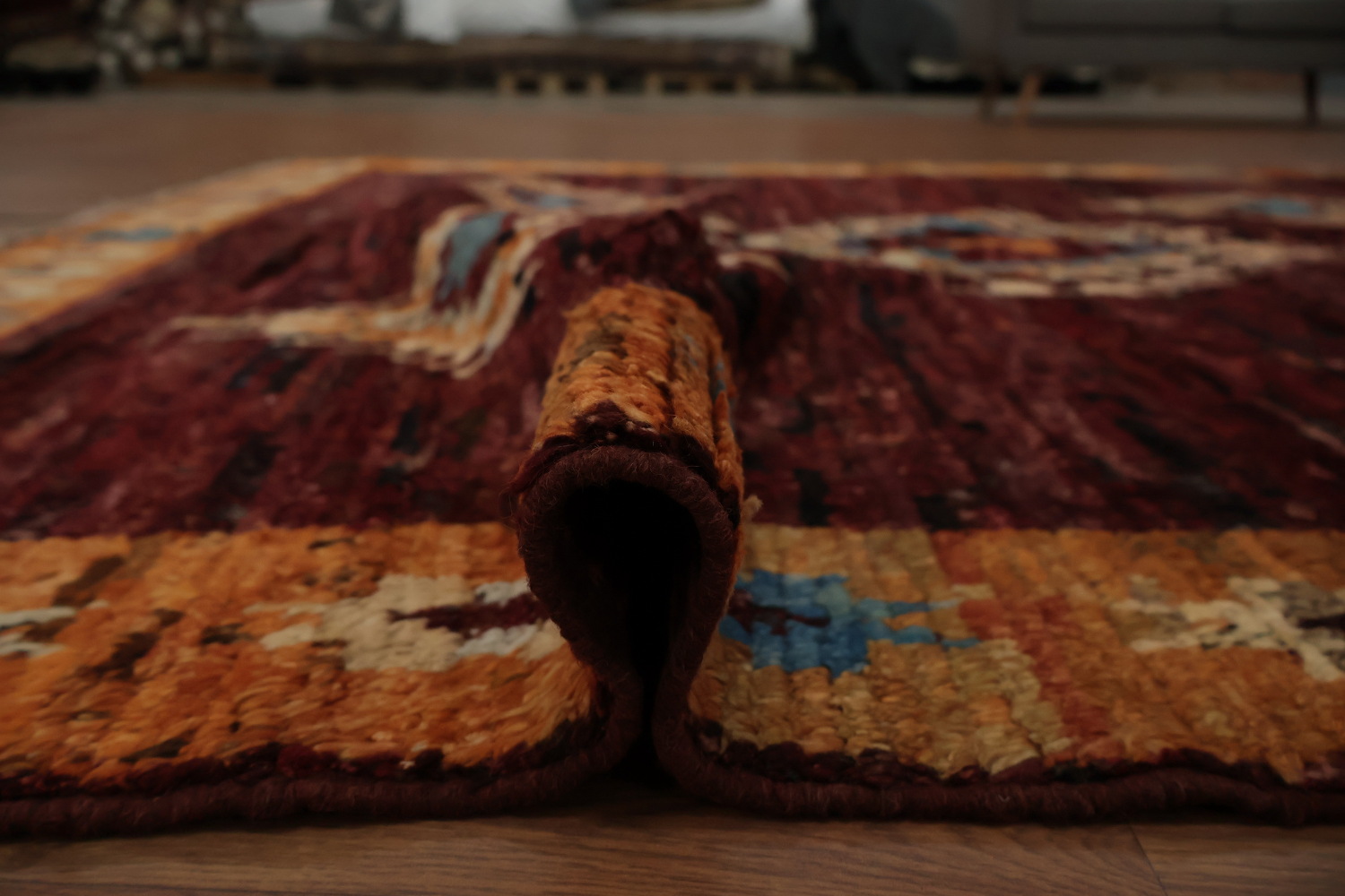 Elegant Moroccan Area Rug 7x10 Featuring Bold Colors and Shapes