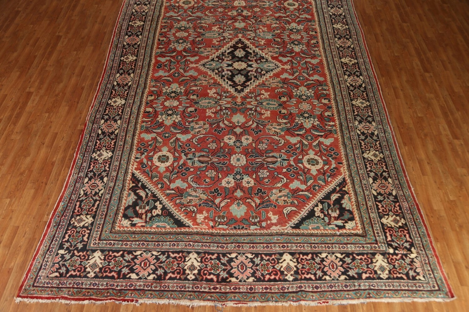 Antique Vegetable Dye Mahal Persian Large Rug 10x17