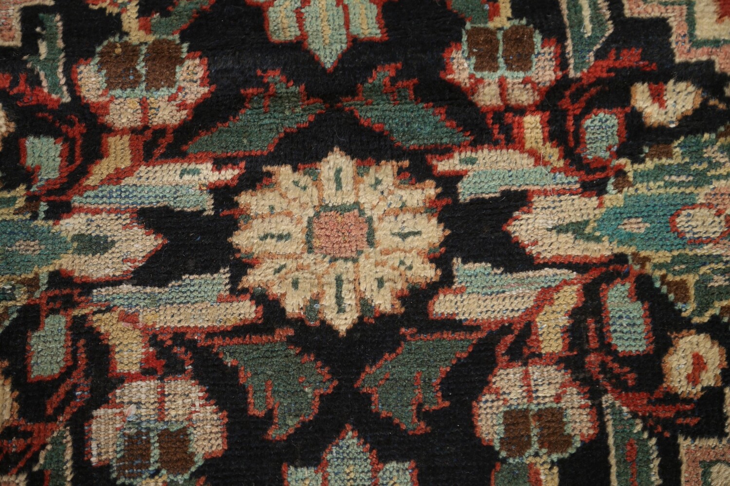 Antique Vegetable Dye Mahal Persian Large Rug 10x17