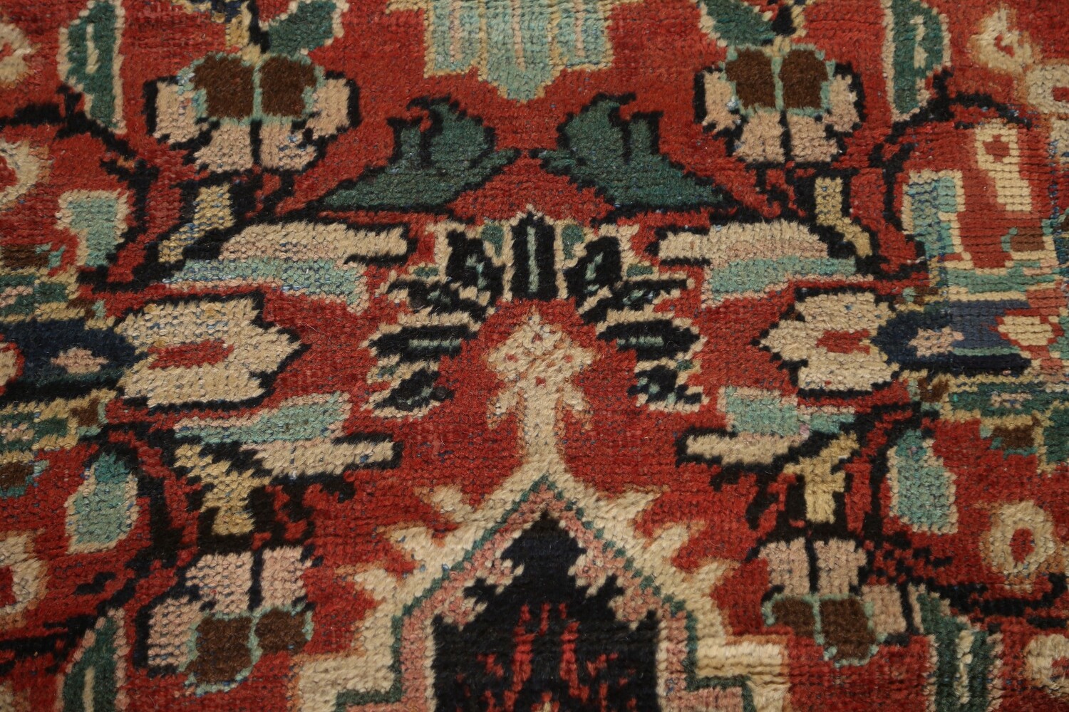 Antique Vegetable Dye Mahal Persian Large Rug 10x17
