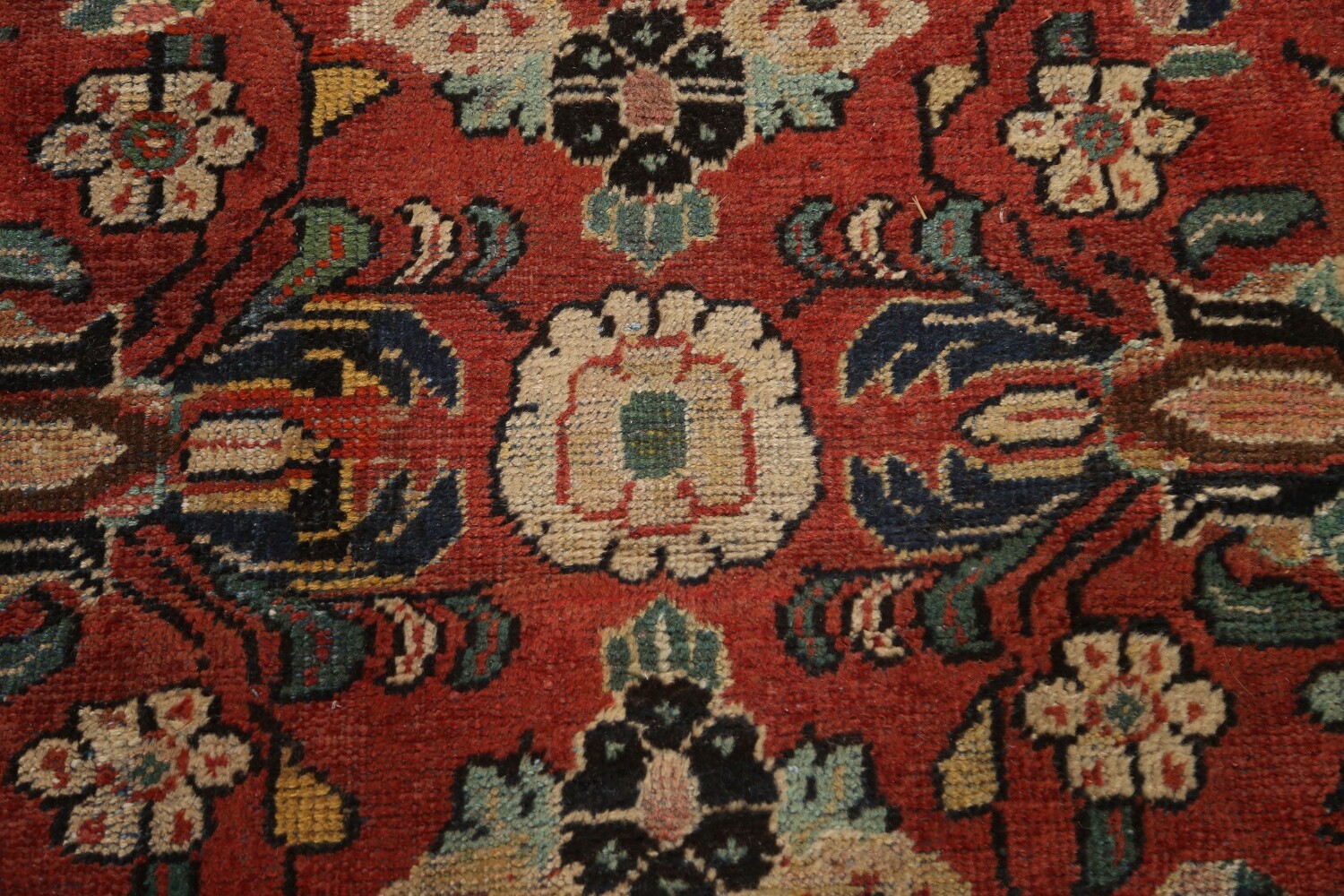 Antique Vegetable Dye Mahal Persian Large Rug 10x17