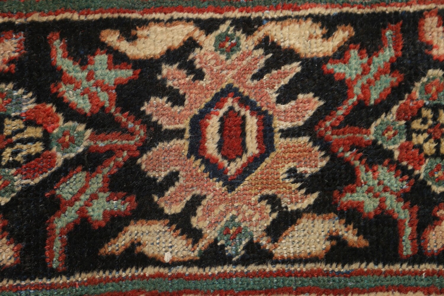 Antique Vegetable Dye Mahal Persian Large Rug 10x17