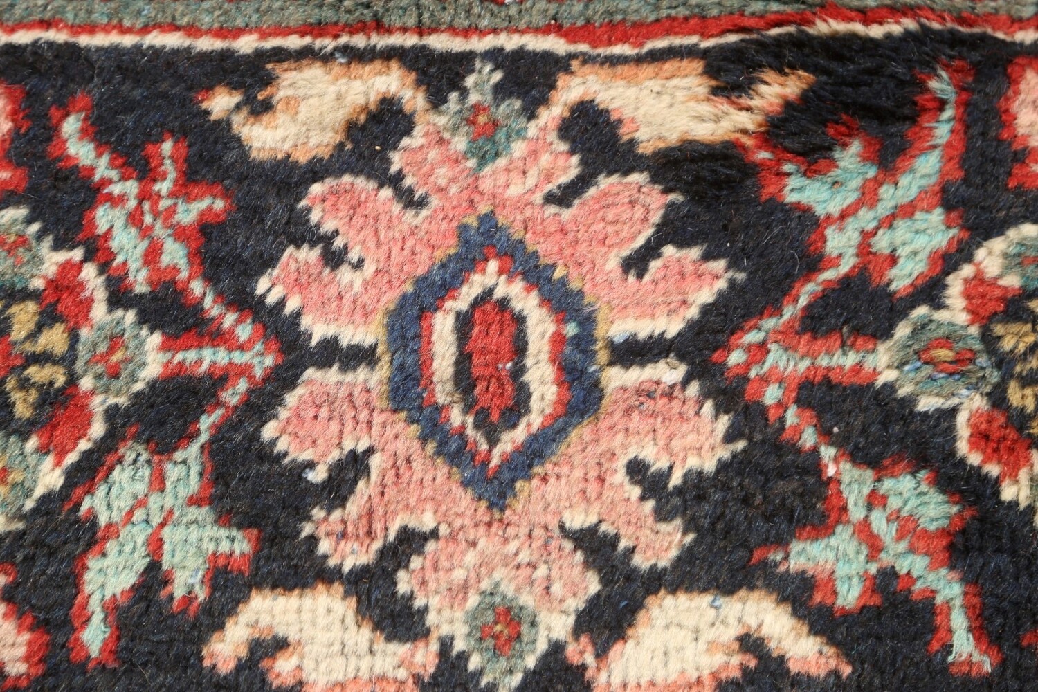 Antique Vegetable Dye Mahal Persian Large Rug 10x17