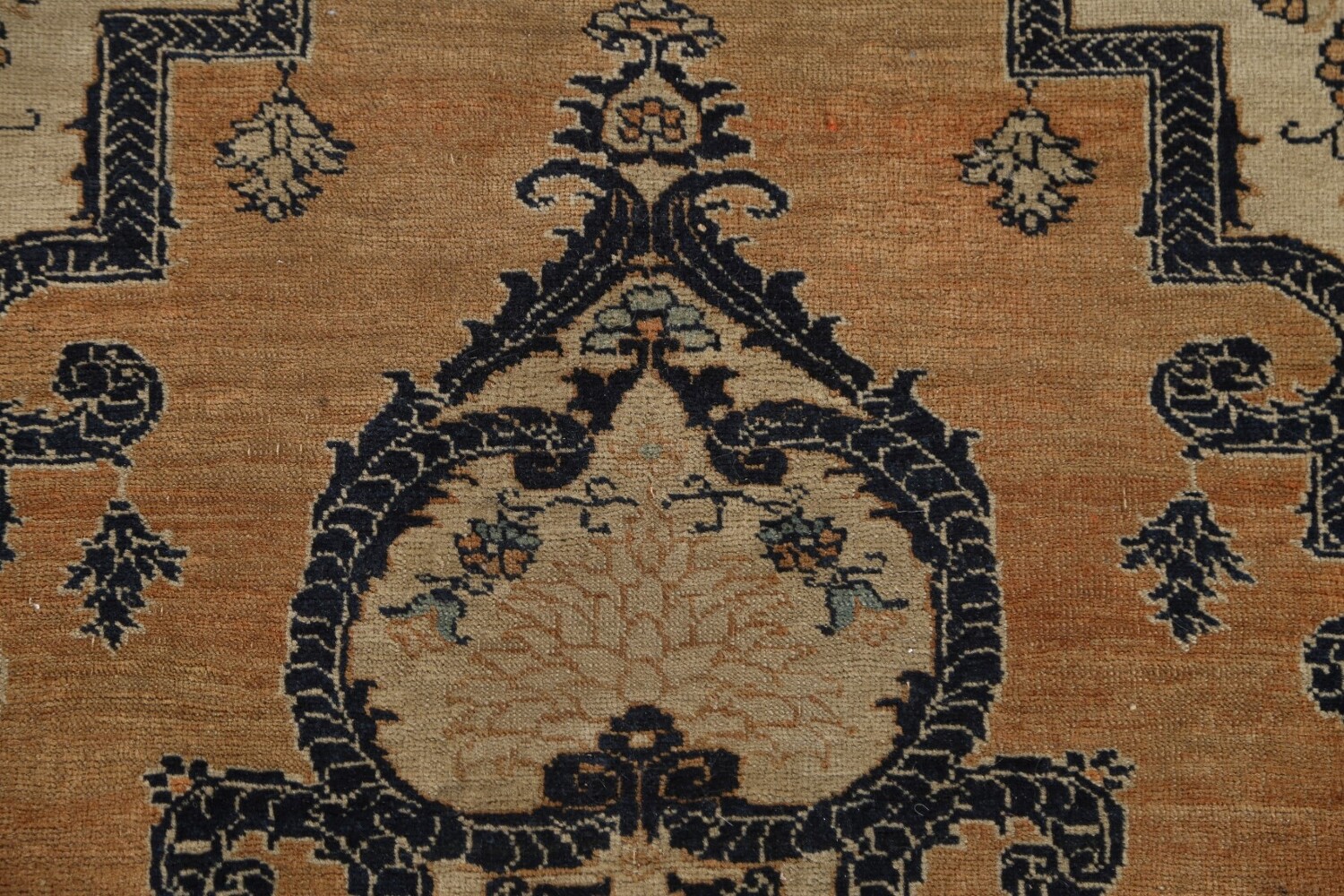 Pre-1900 Antique Vegetable Dye Tabriz Haj Jalili Persian Rug 4x6