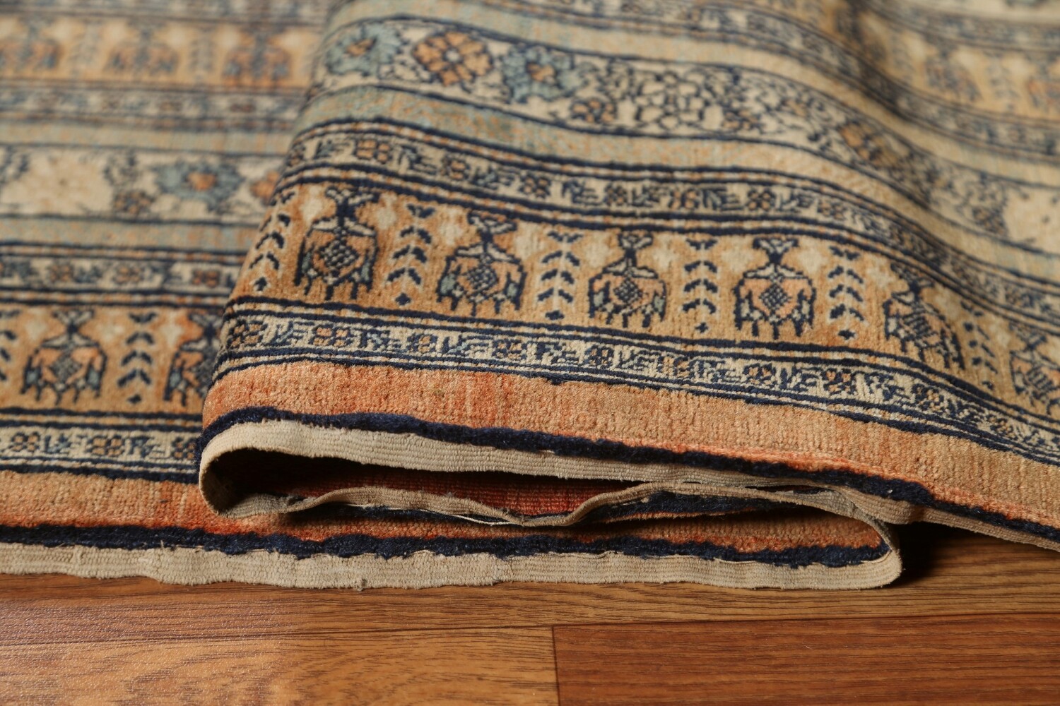 Pre-1900 Antique Vegetable Dye Tabriz Haj Jalili Persian Rug 4x6