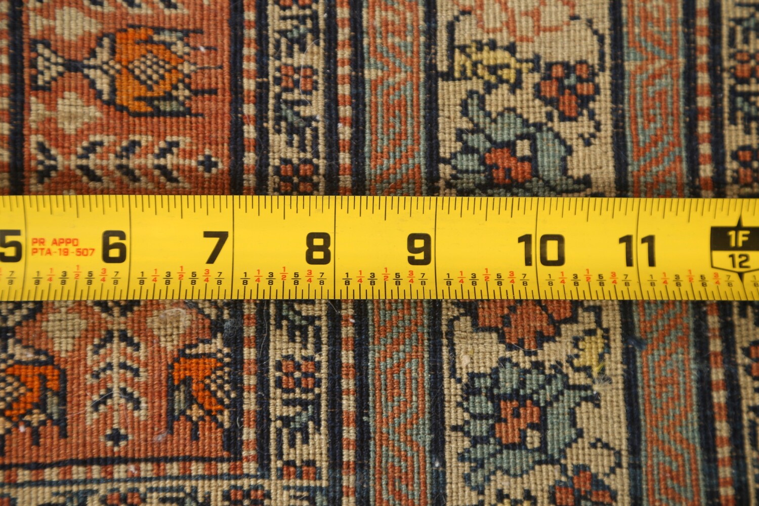 Pre-1900 Antique Vegetable Dye Tabriz Haj Jalili Persian Rug 4x6