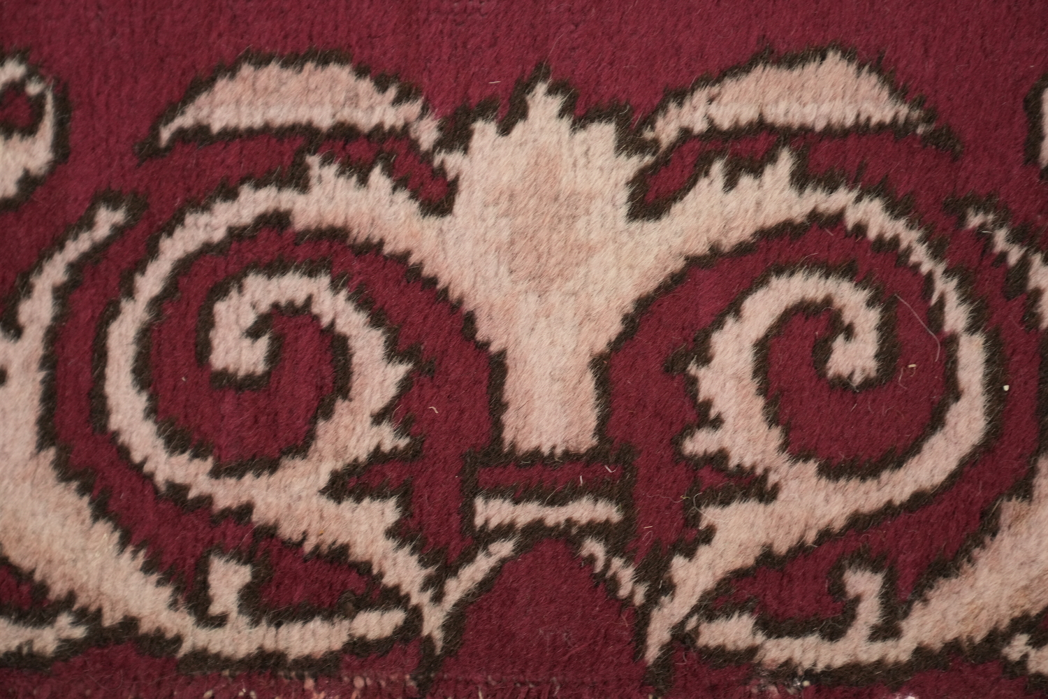 Vintage Bordered Tabriz Runner Rug 3x15