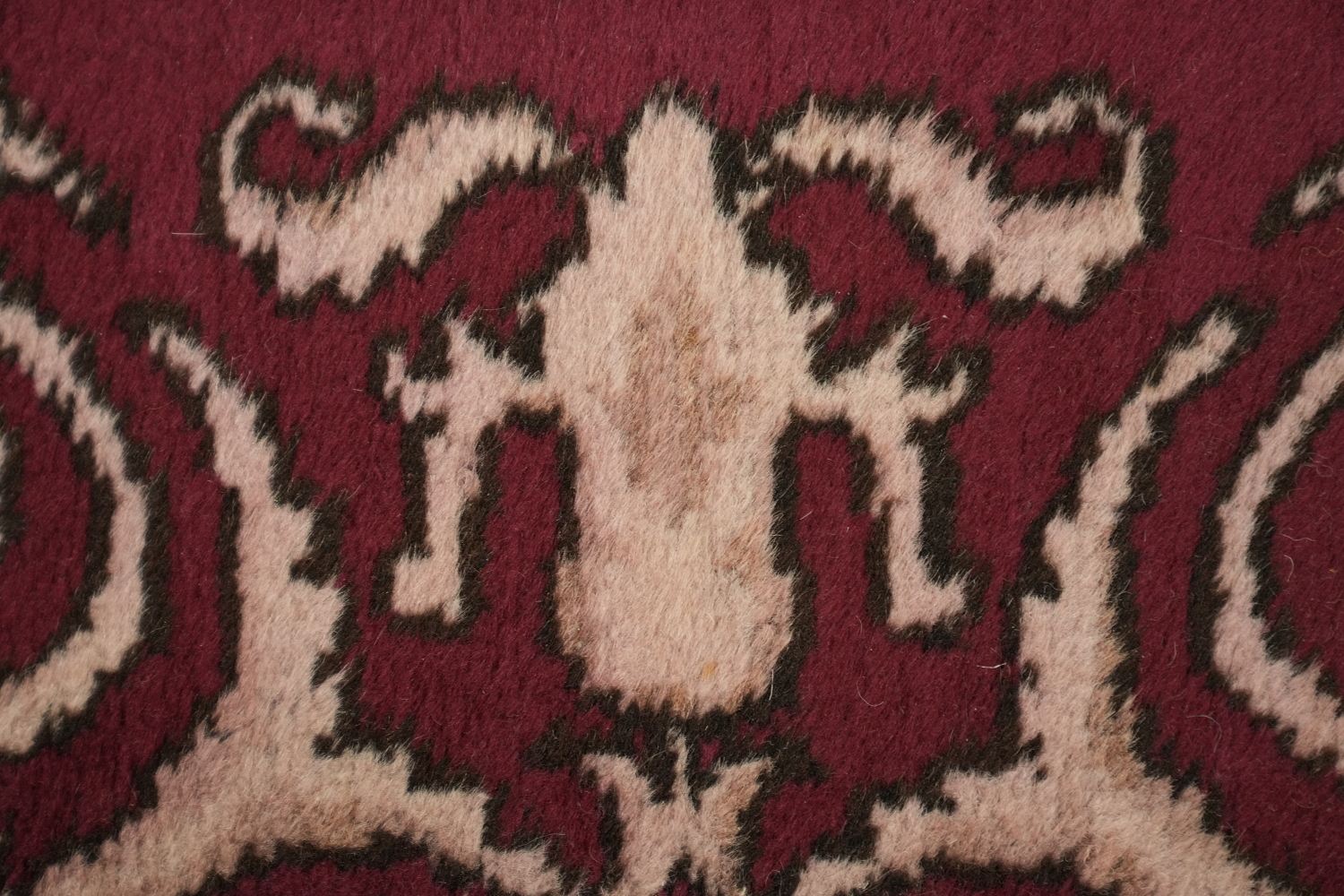 Vintage Bordered Tabriz Runner Rug 3x15