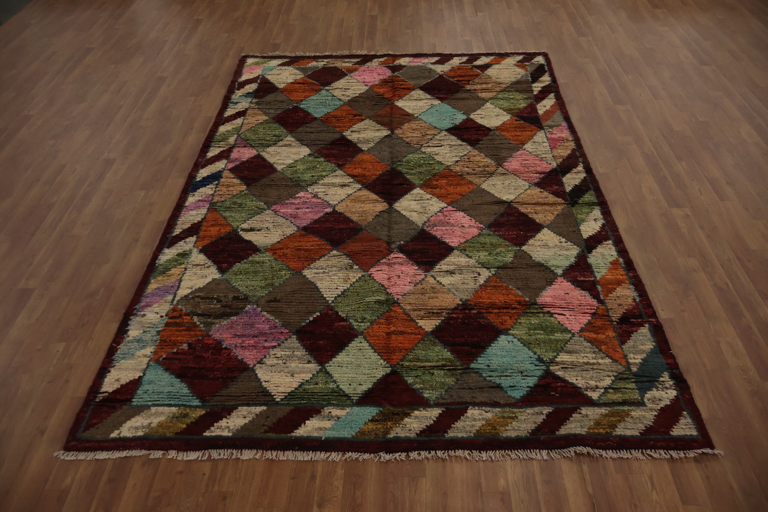 Bold Multicolor Moroccan Area Rug 7x10 to Brighten Up Any Room
