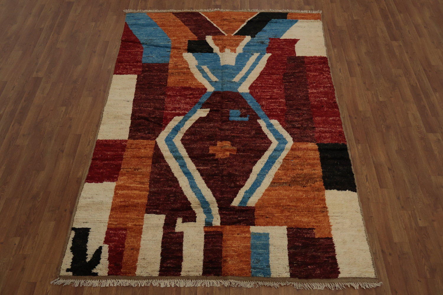 Artistic Abstract Moroccan Area Rug 6x8 to Elevate Your Space