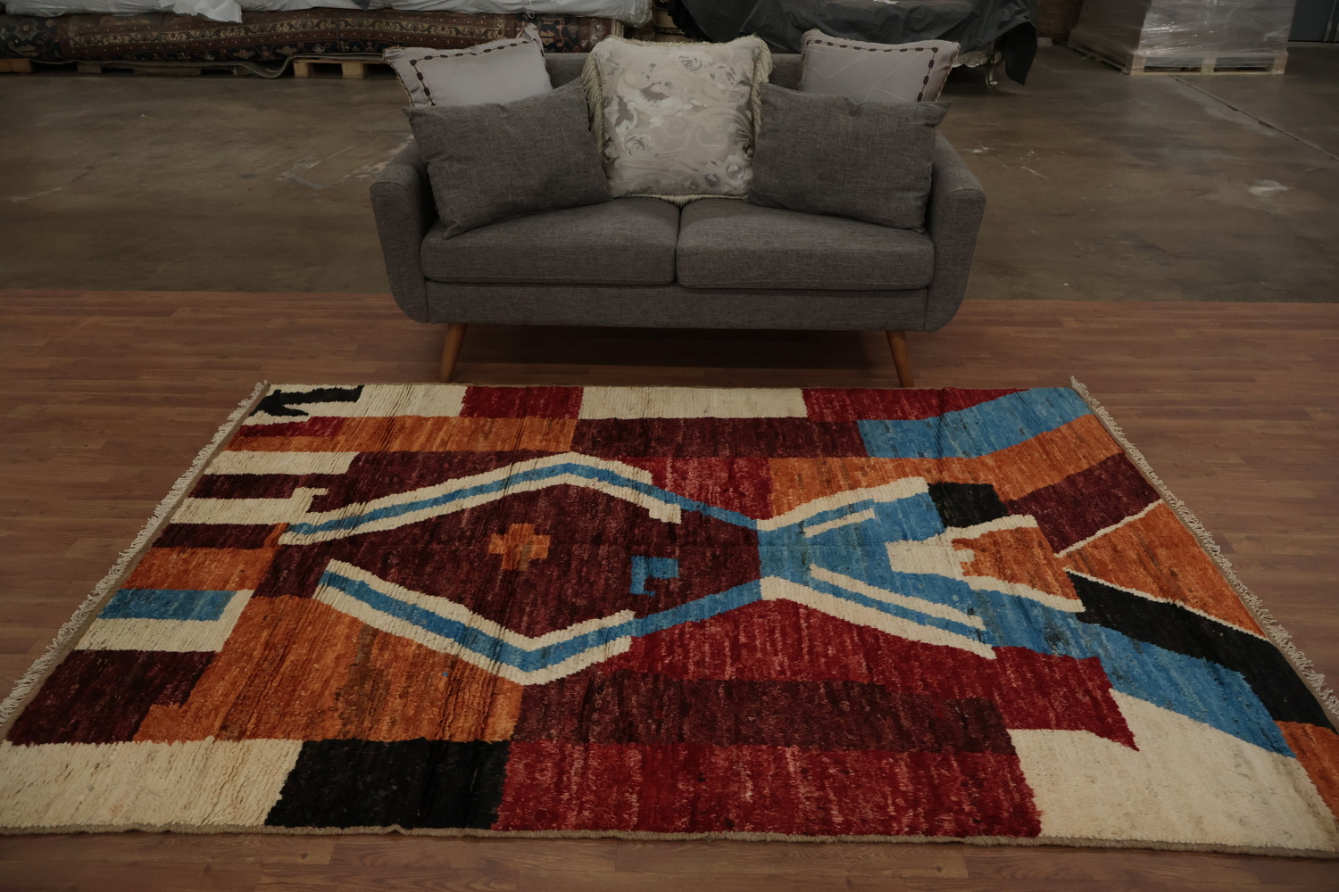 Artistic Abstract Moroccan Area Rug 6x8 to Elevate Your Space